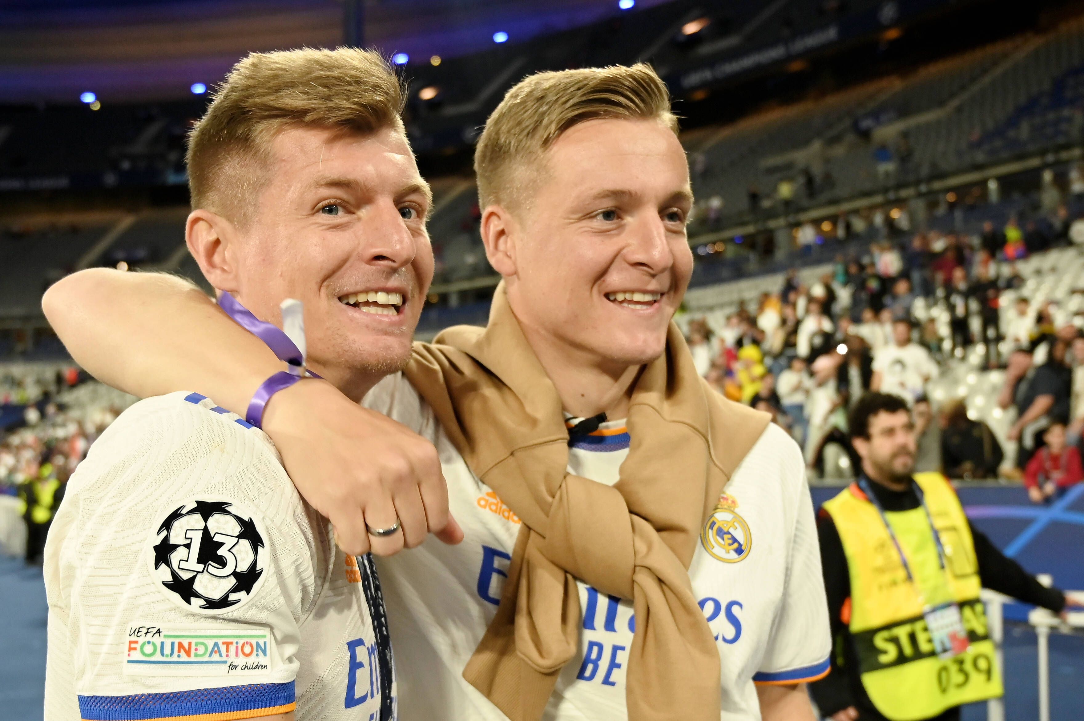 Felix (r.) und Toni Kroos beim Champions-League-Finale