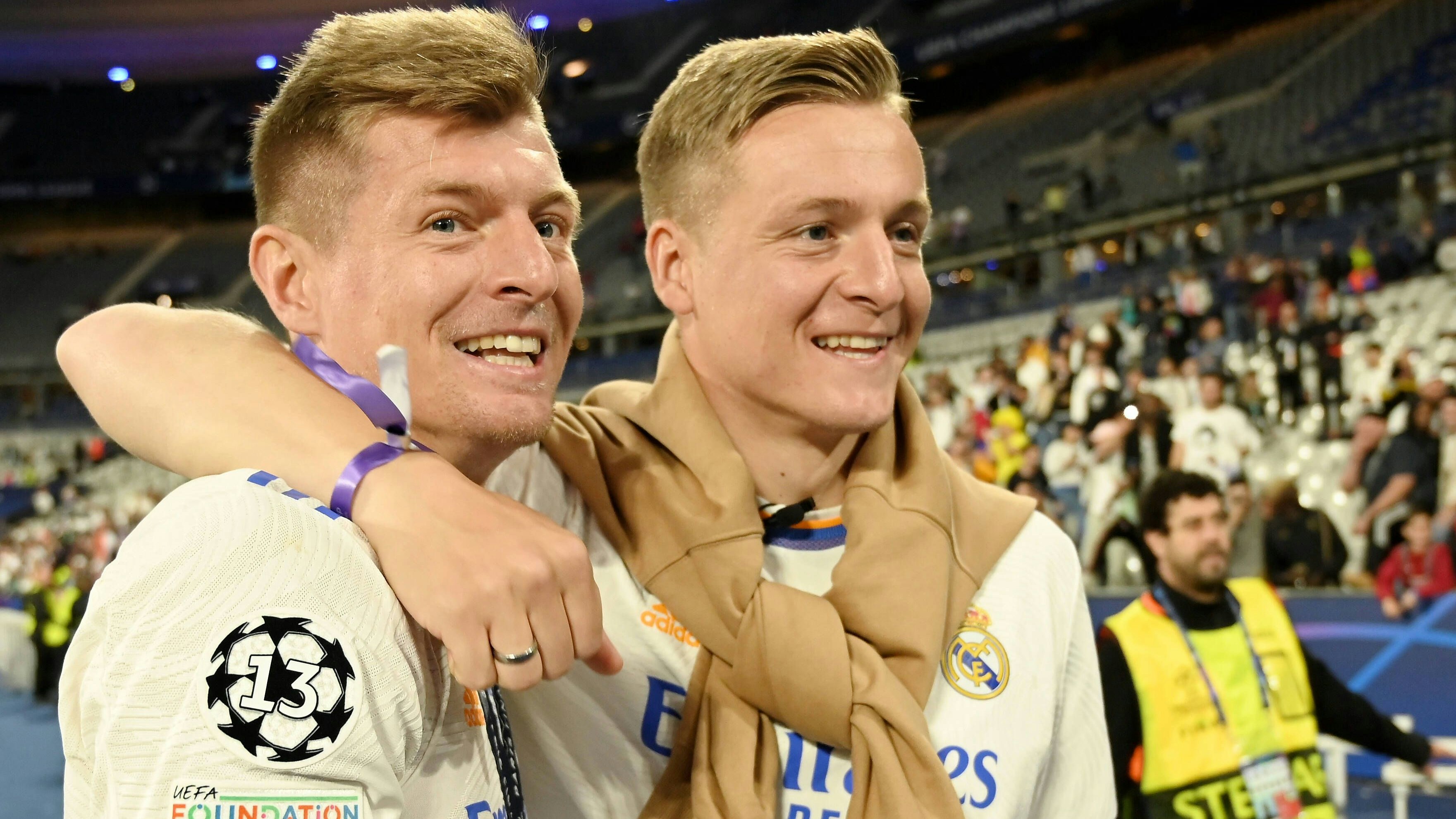 Felix (r.) und Toni Kroos beim Champions-League-Finale