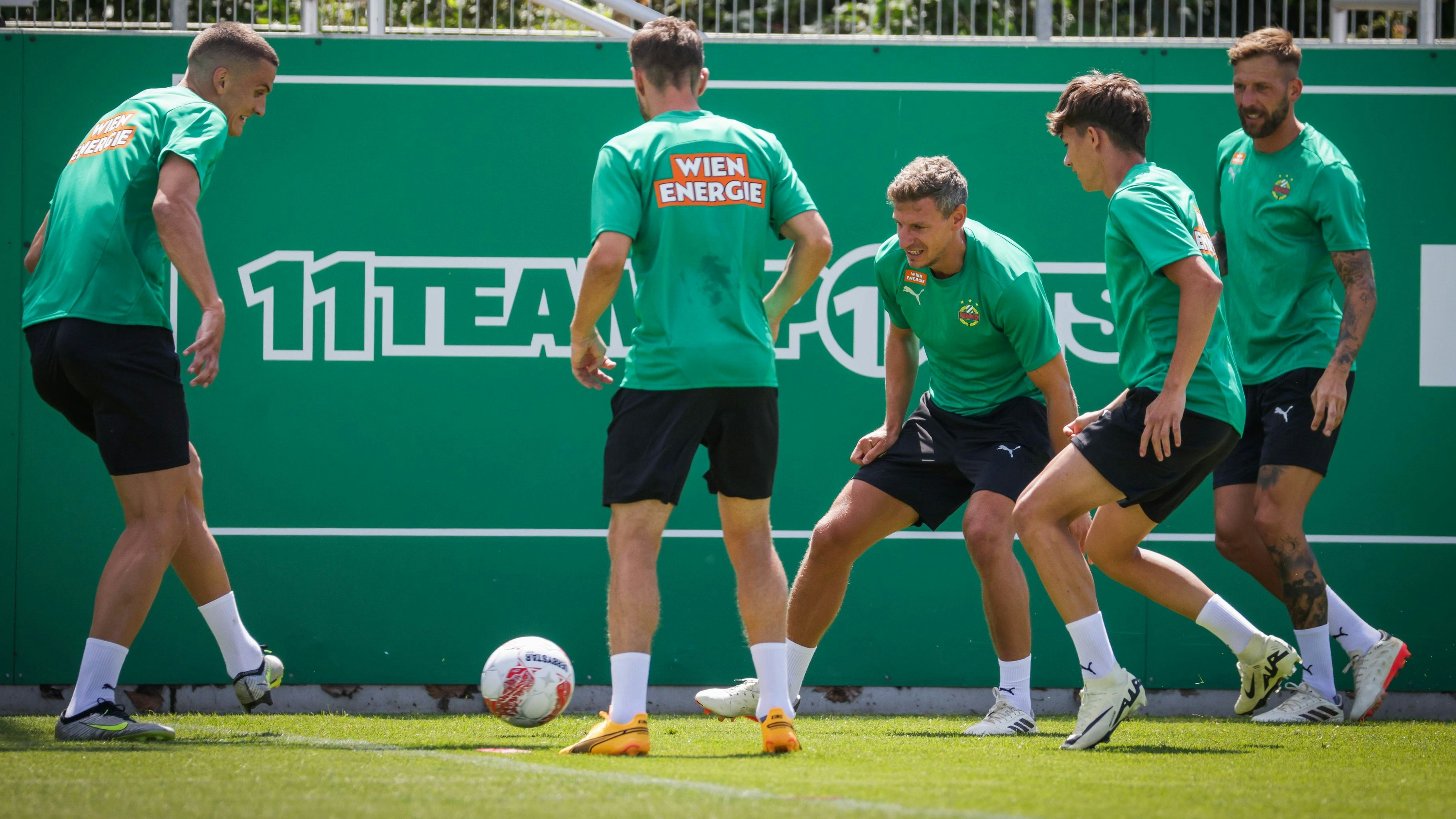 Rapid bestritt am Montag das erste Training.