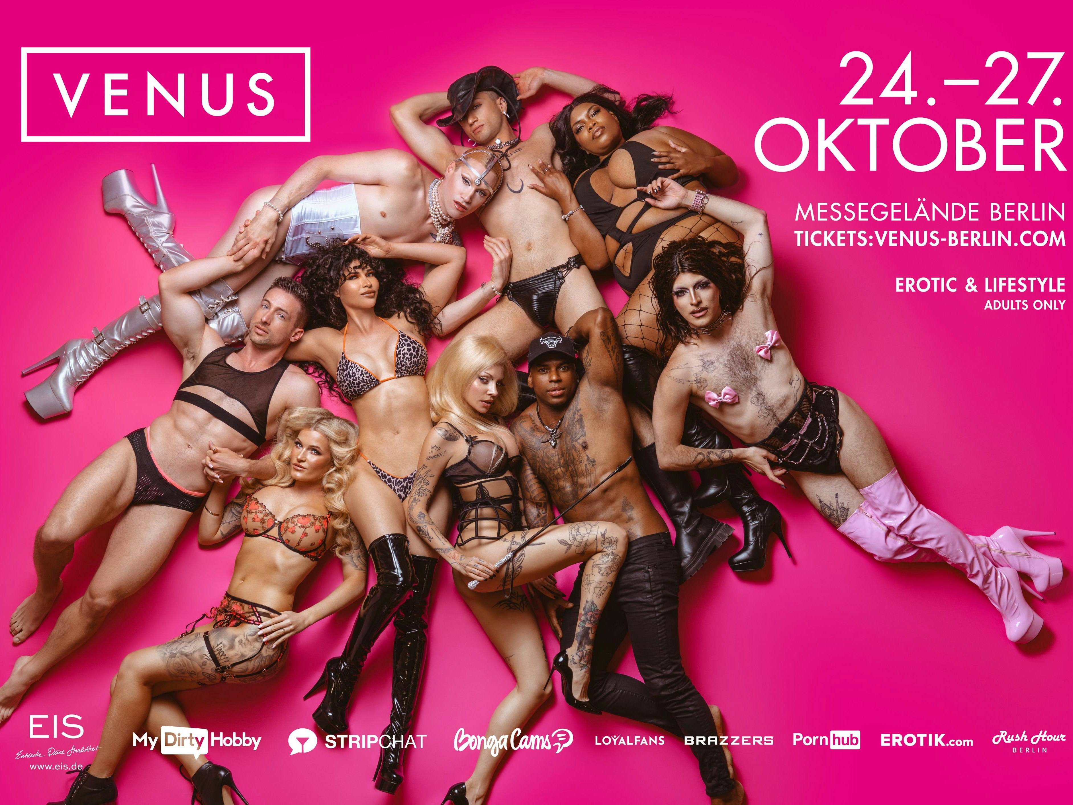 In diesem Jahr öffnet die VENUS vom 24. bis 27. Oktober ihre Tore in den Messehallen unterm Funkturm.