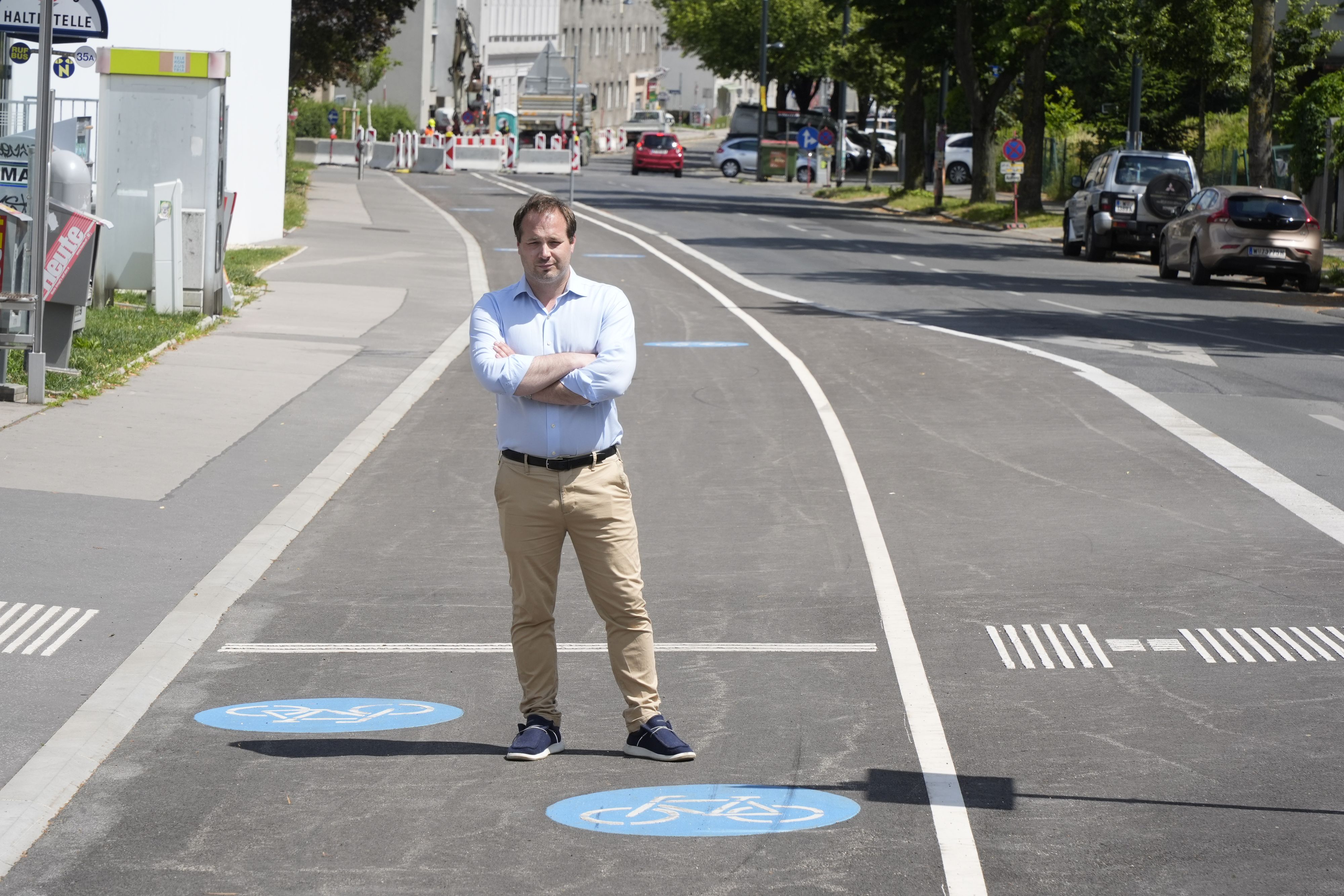 Nicht erfreut: Döblings Bezirksvorsteher Daniel Resch.