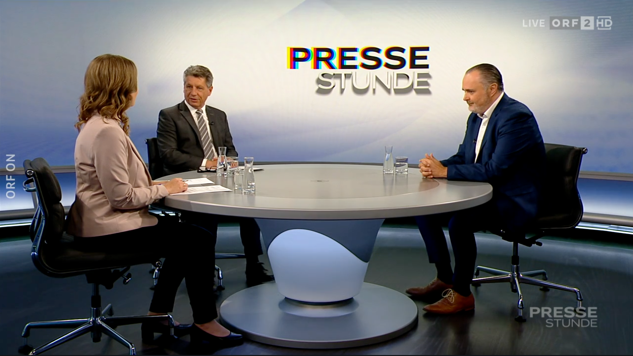 Burgenlands Landeschef Hans Peter Doskozil in der ORF-"Pressestunde".