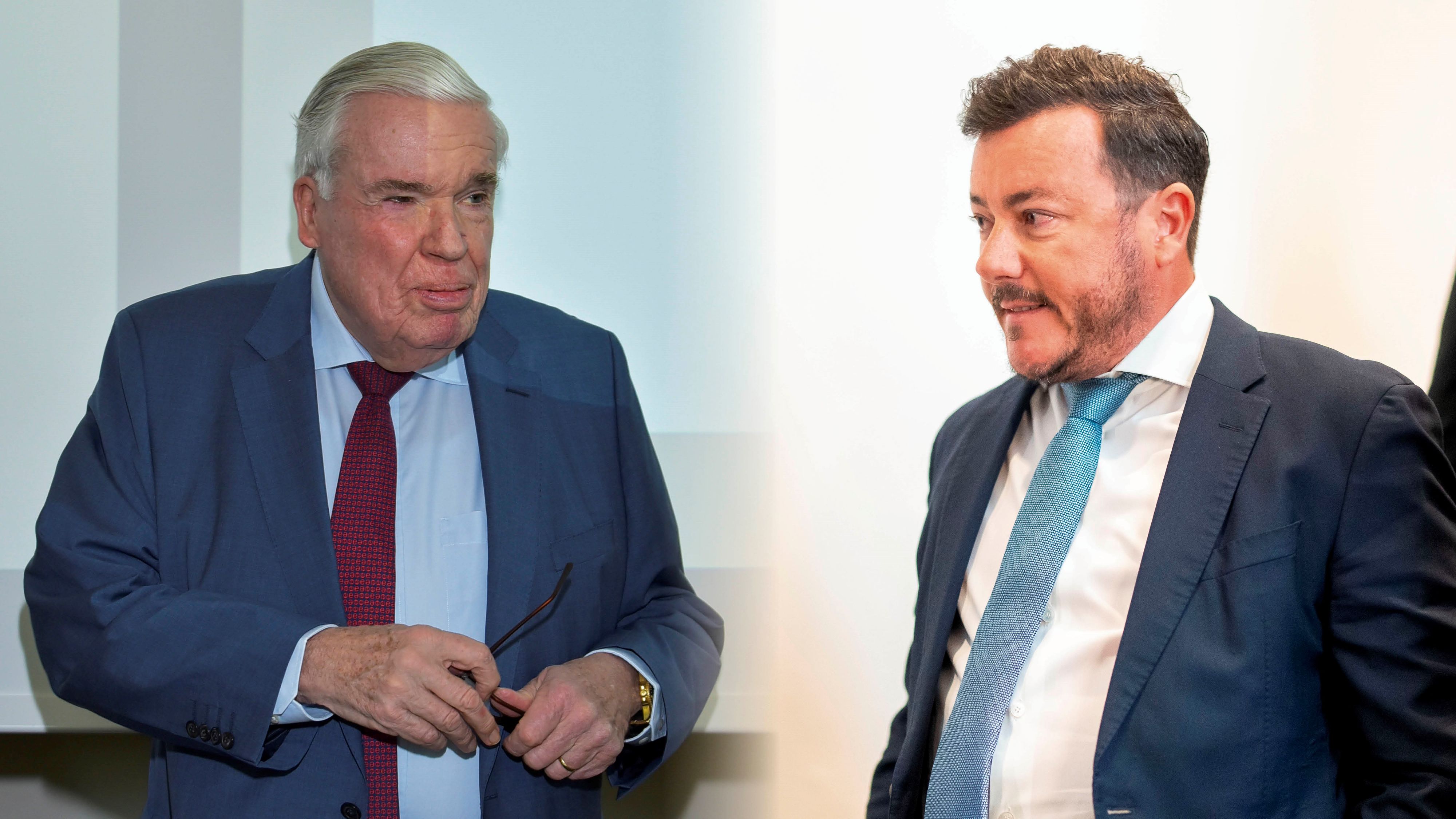 Michael Kühne links im Bild war einst Geschäftspartner von René Benko.