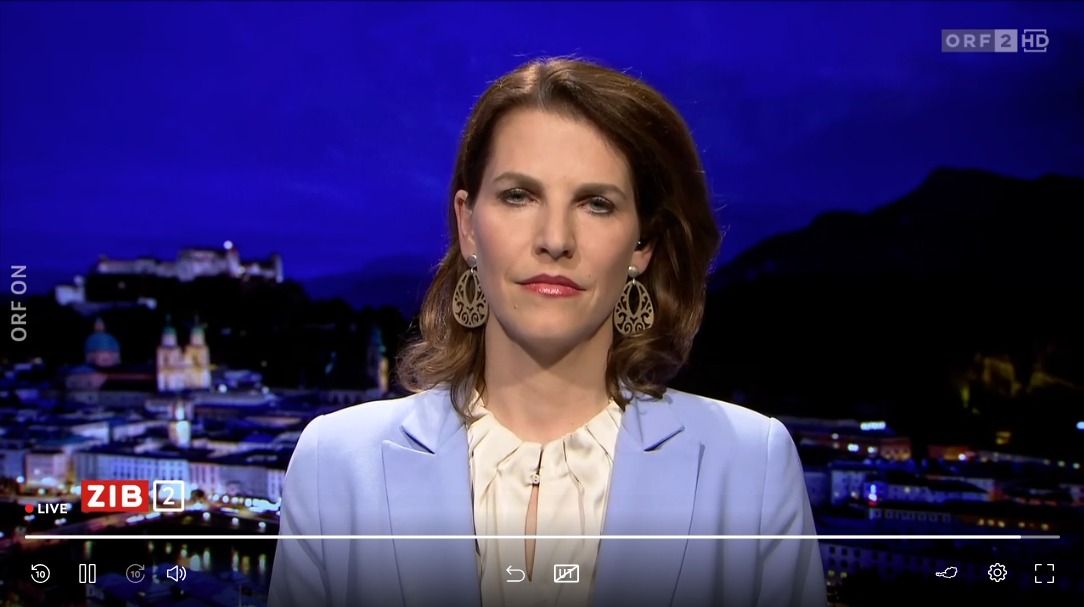 Verfassungsministerin Karoline Edtstadler (ÖVP) am Montagabend in der ORF-