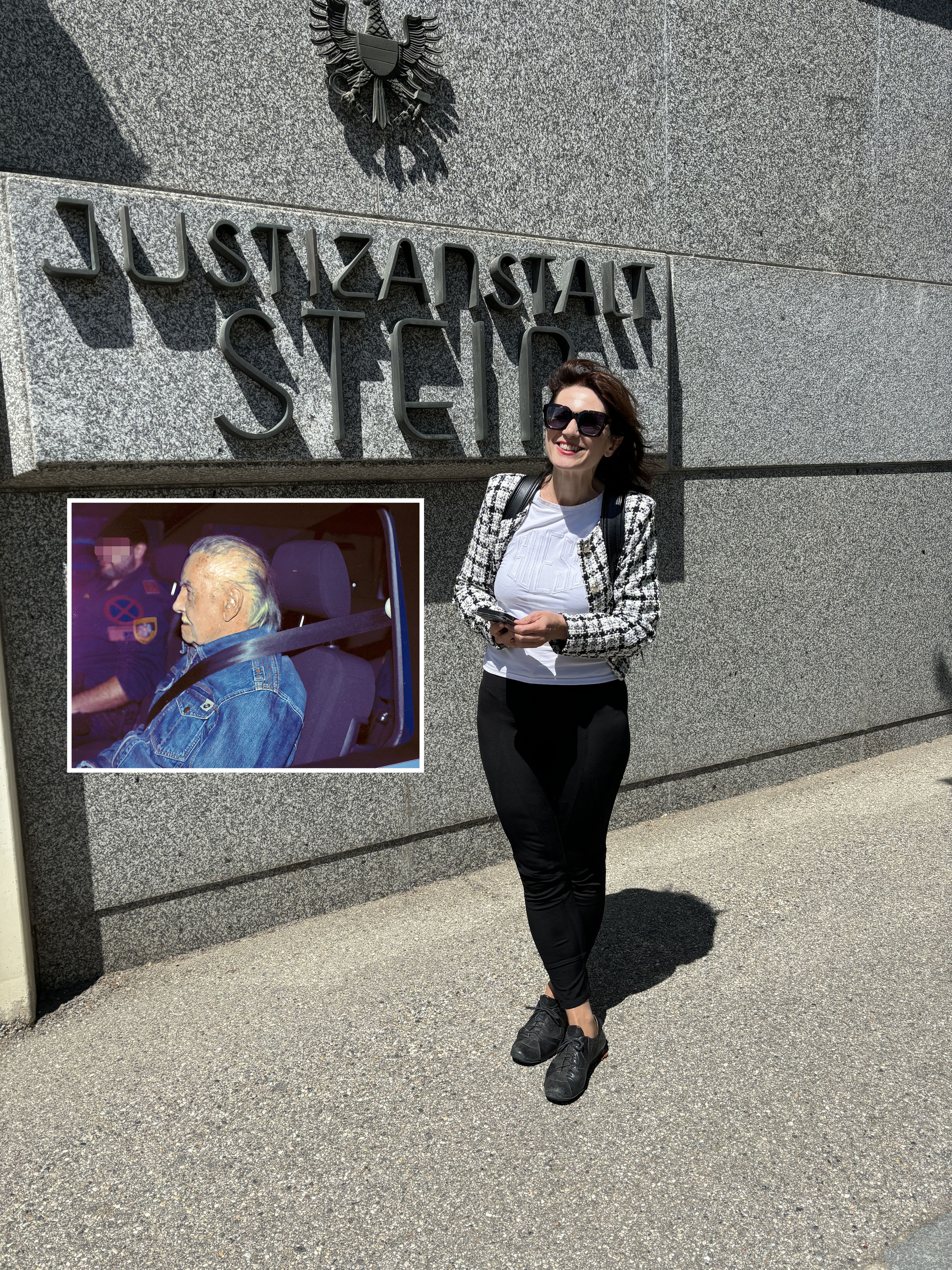 Star-Anwältin Astrid Wagner besucht Fritzl regelmäßig im Häf’n in Stein.