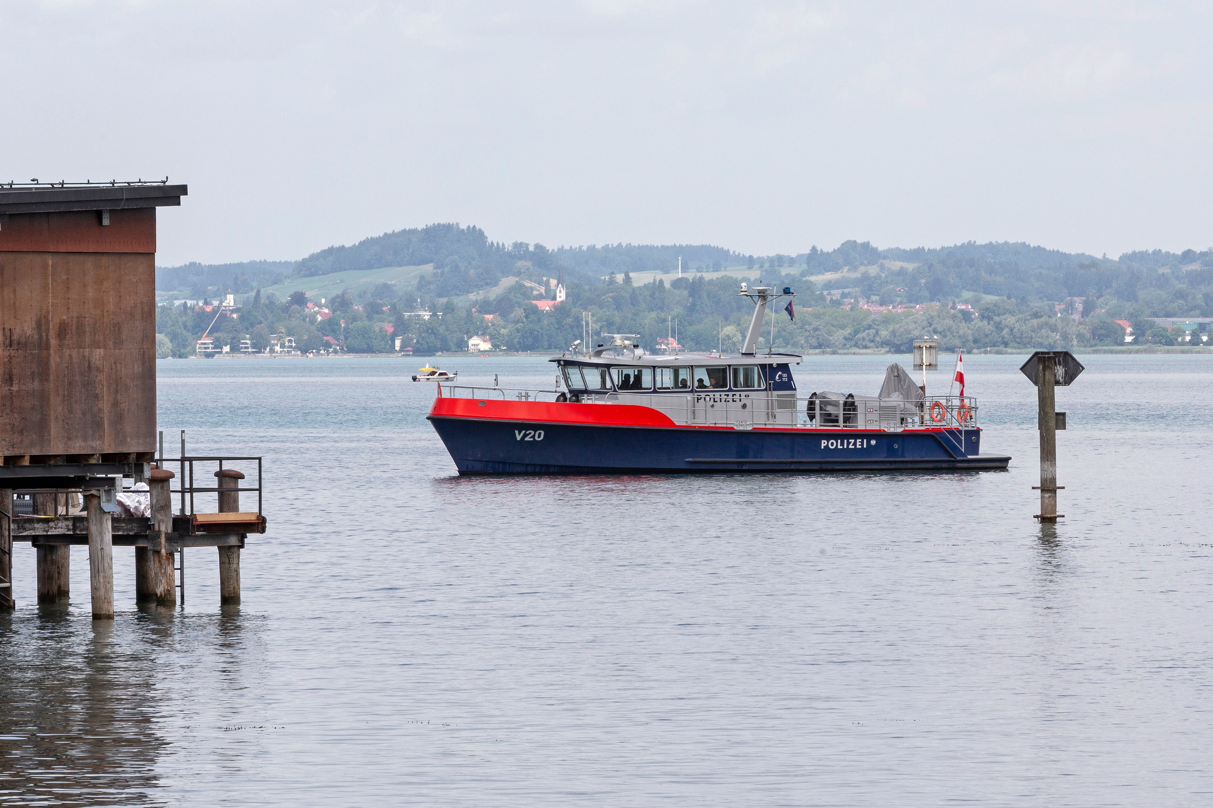Polizeiboot am Bodensee (Symbolbild)