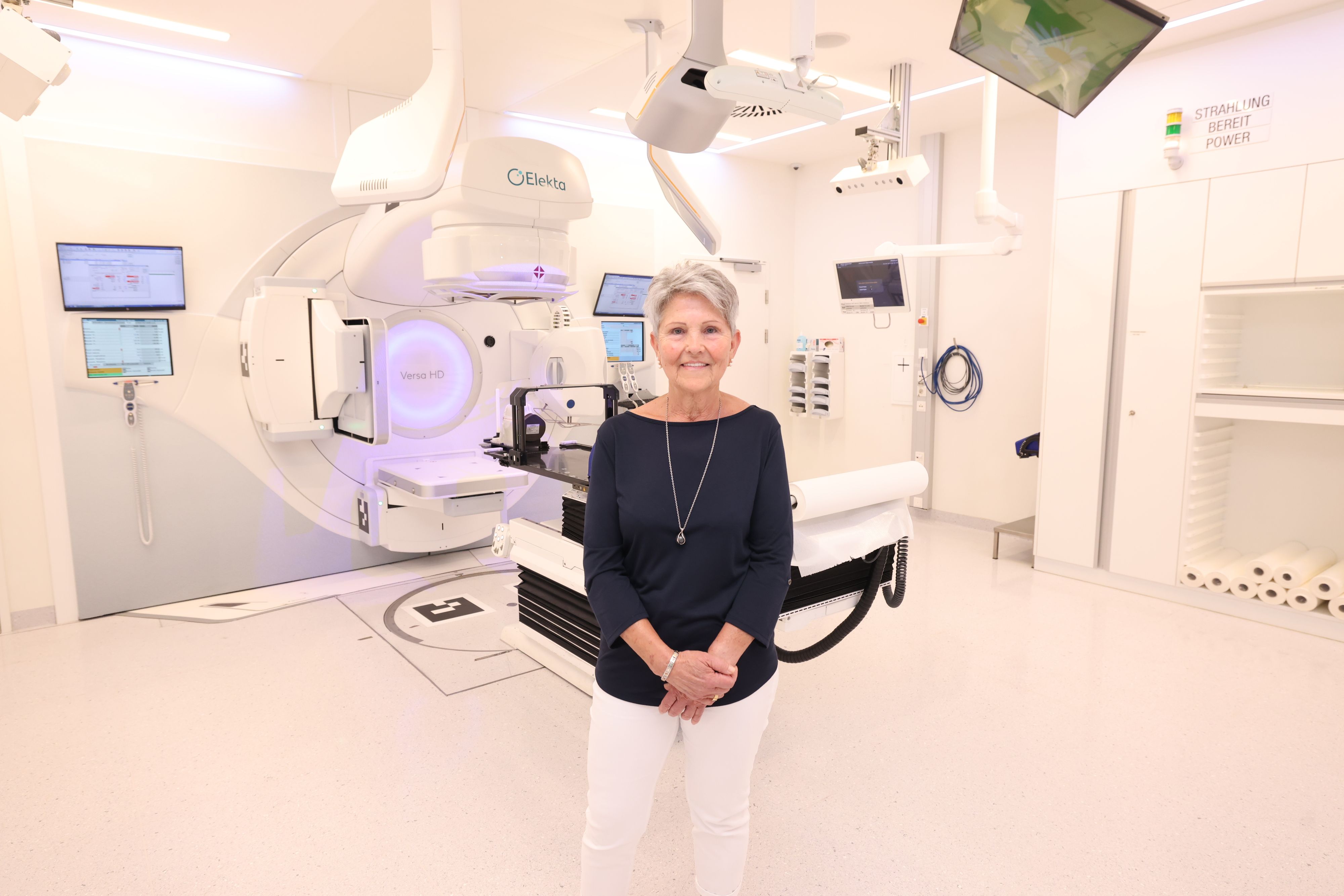 Hermine K. (72) wird im Zentrum für Radioonkologie und Strahlentherapie in der Klinik Donaustadt behandelt.