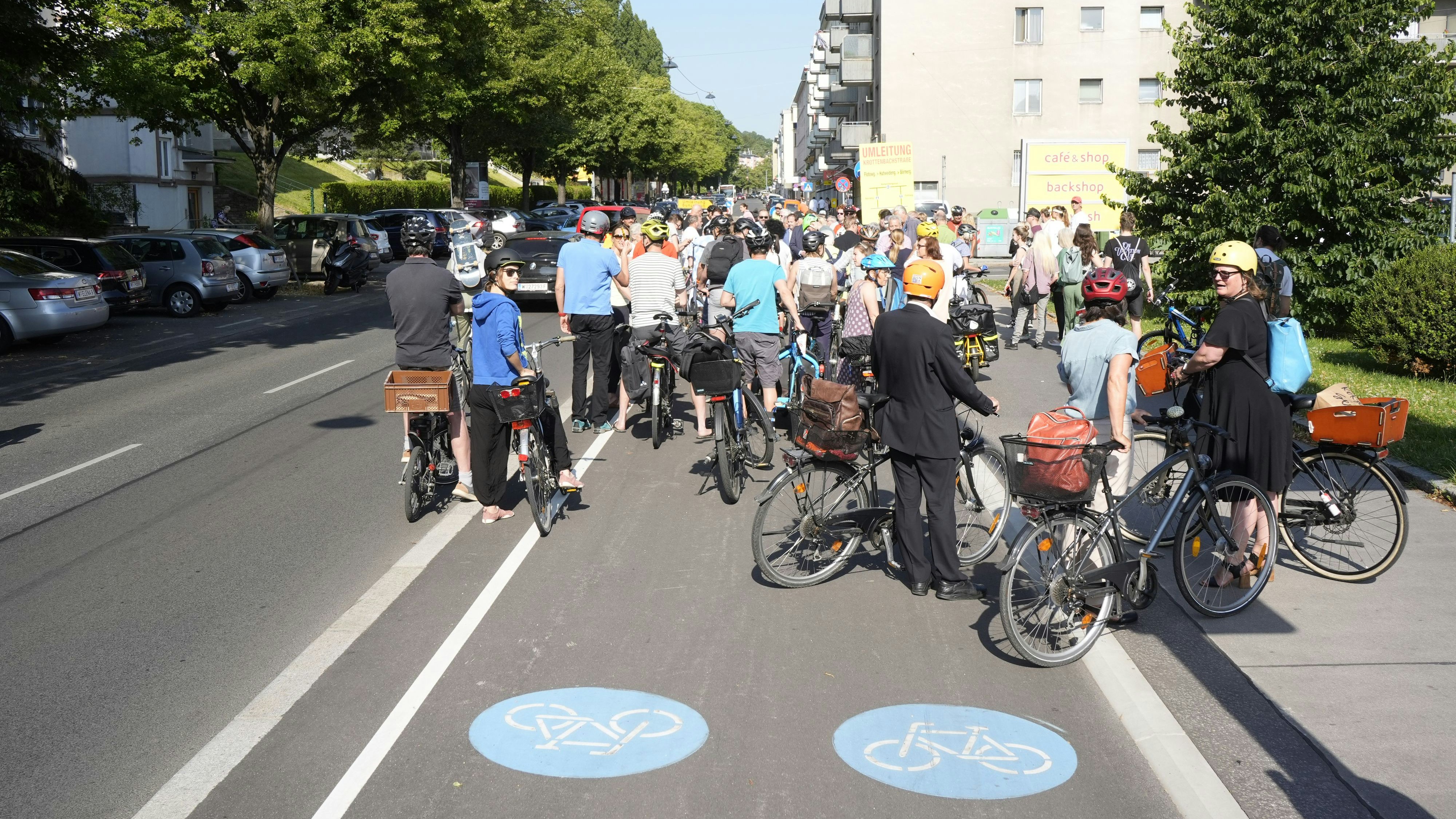 Radweg Krottenbachstraße Döbling