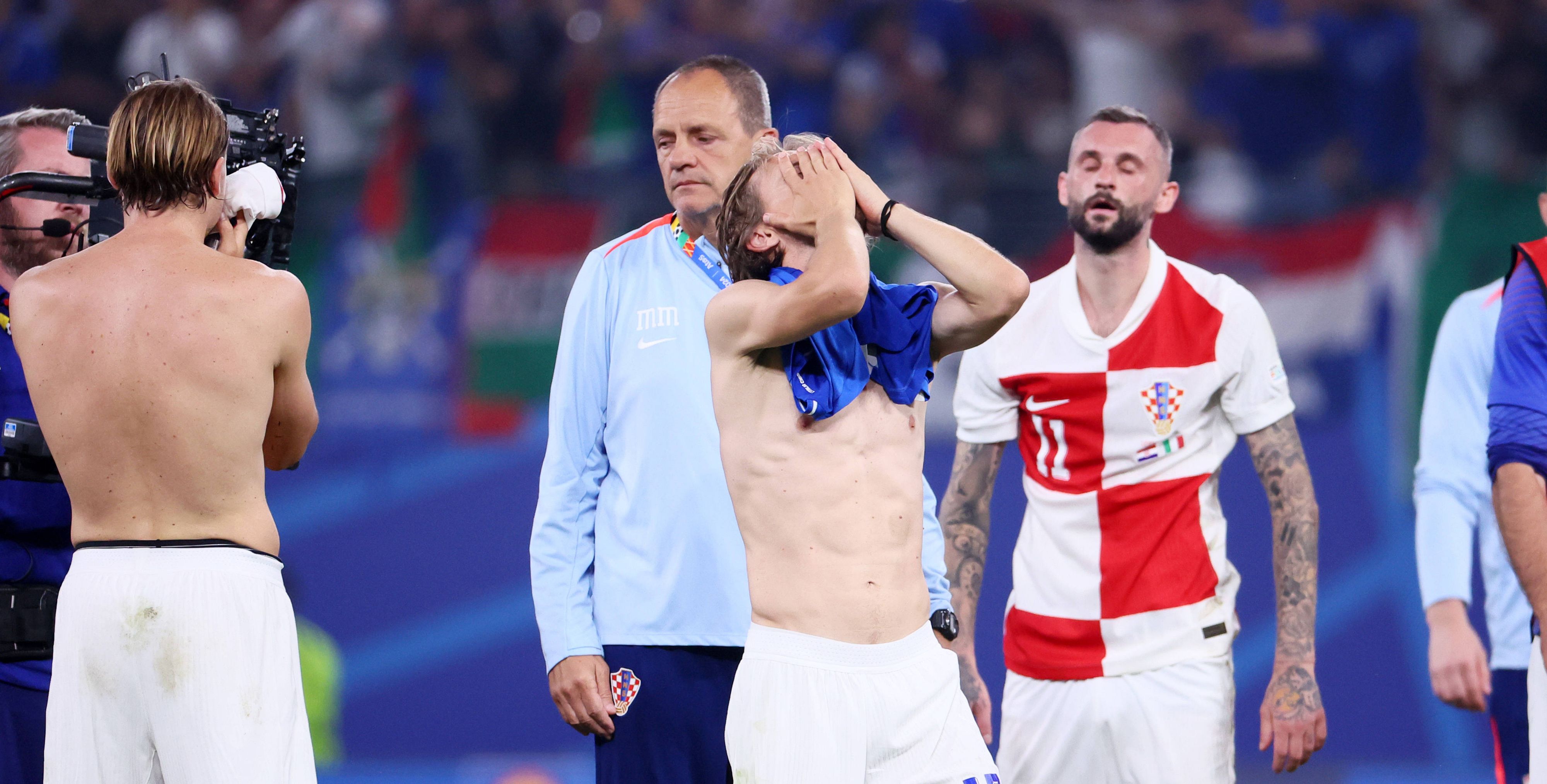 Luka Modric (Mitte) und Co. sind bitter enttäuscht.