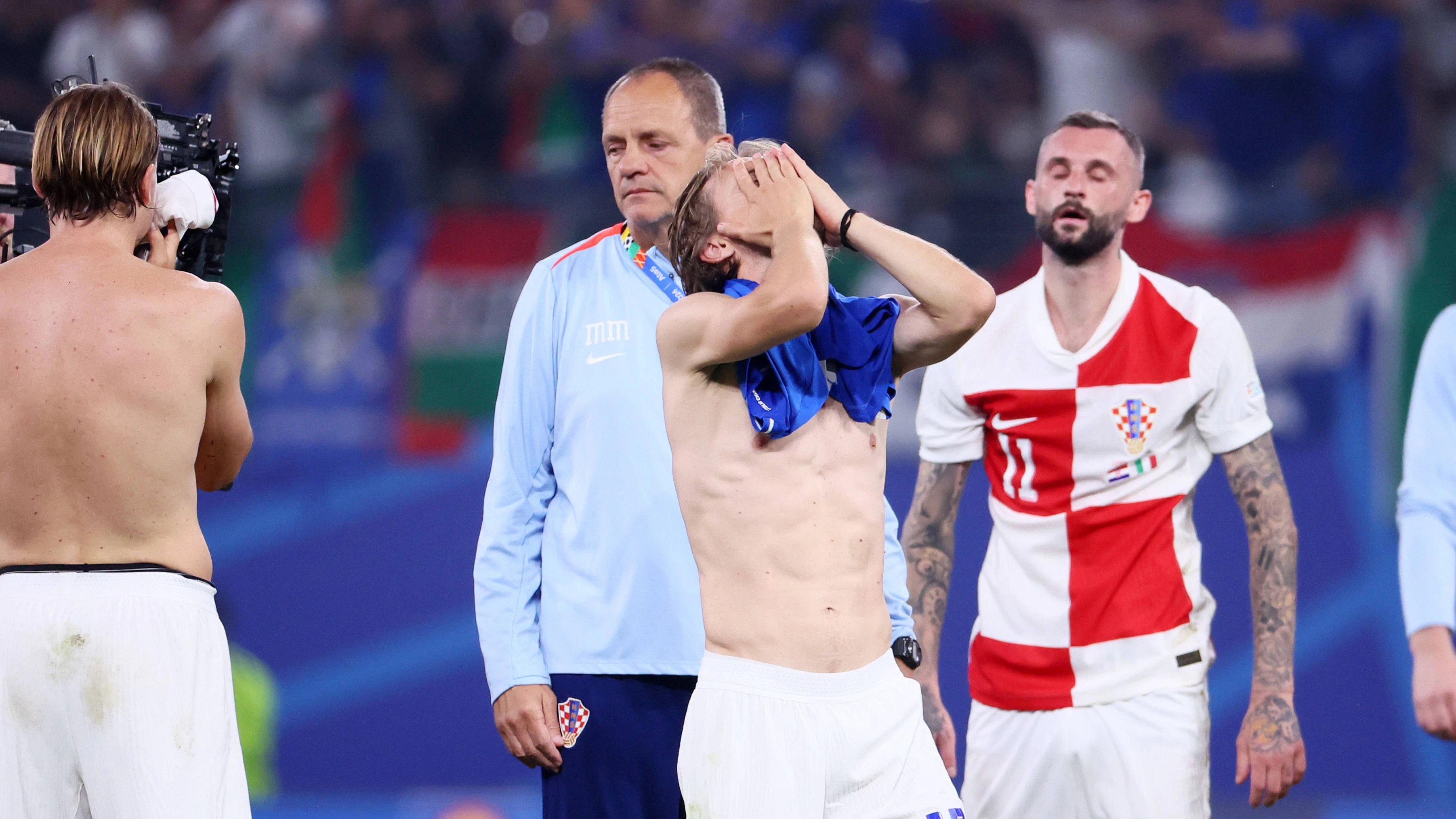 Luka Modric (Mitte) und Co. sind bitter enttäuscht.