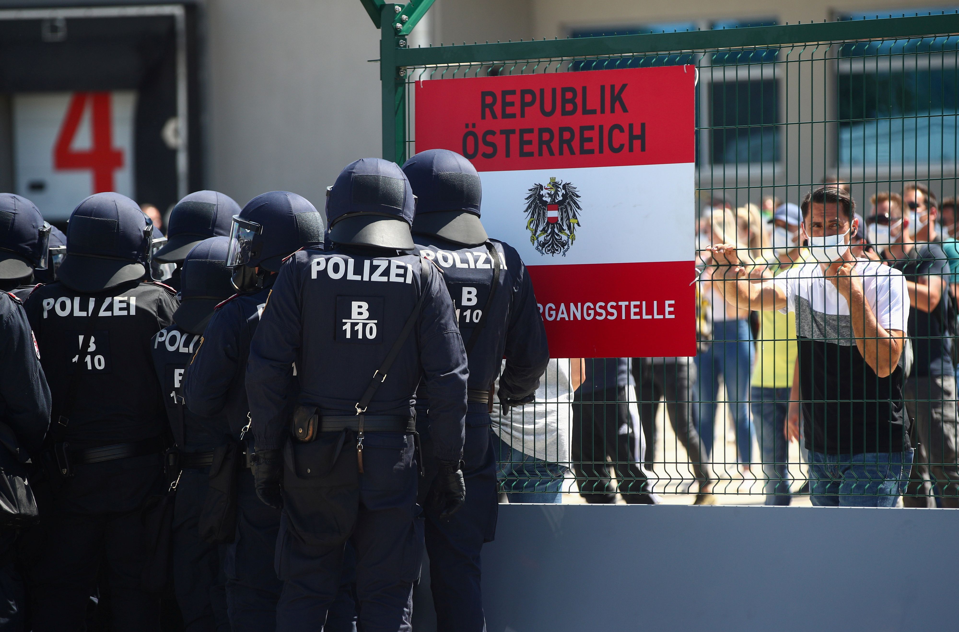 Polizeiübung an der österreichischen Grenze: Österreich hat weiter mit einem Migrantenansturm zu kämpfen.