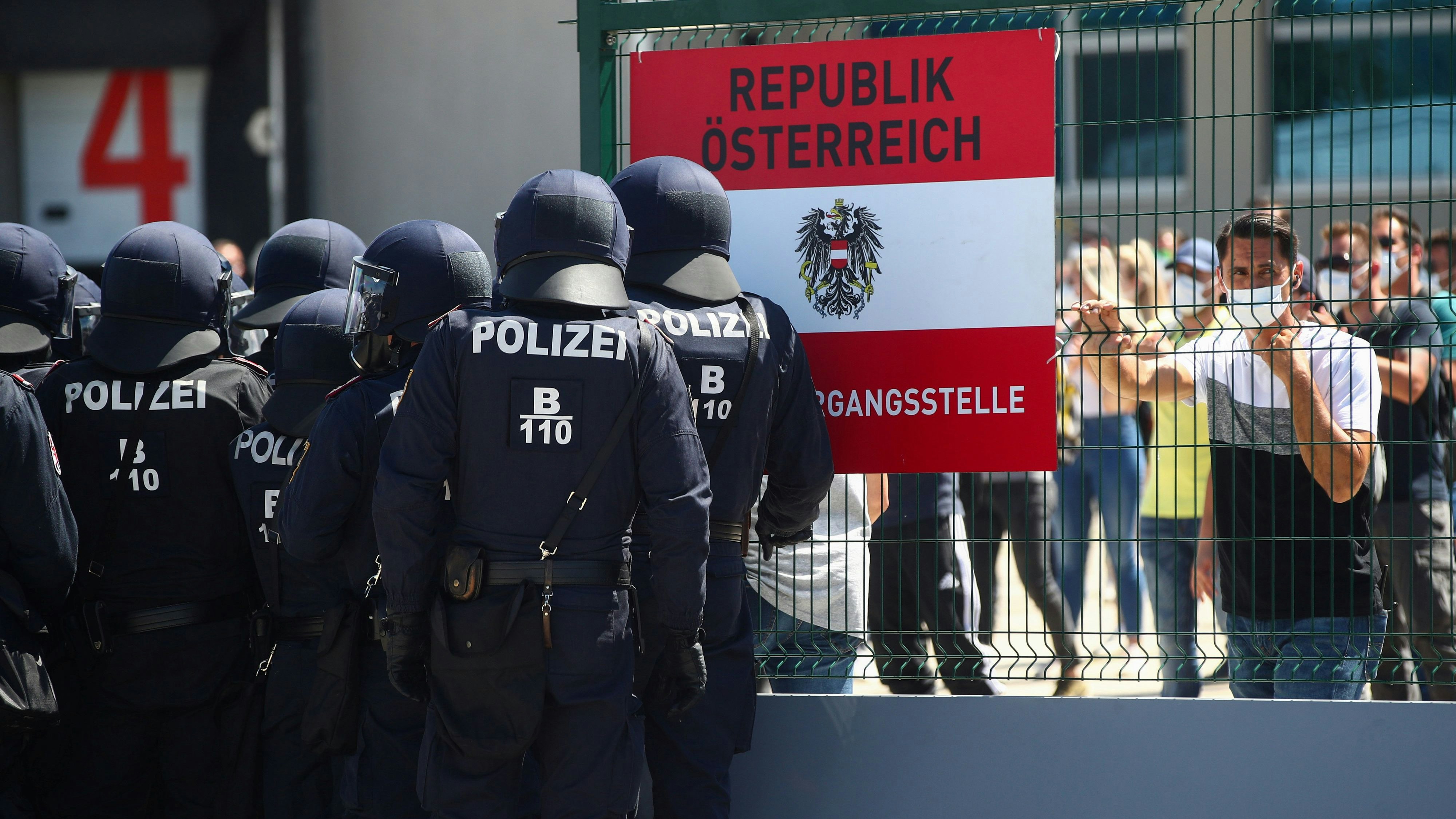 Polizeiübung an der österreichischen Grenze: Österreich hat weiter mit einem Migrantenansturm zu kämpfen.
