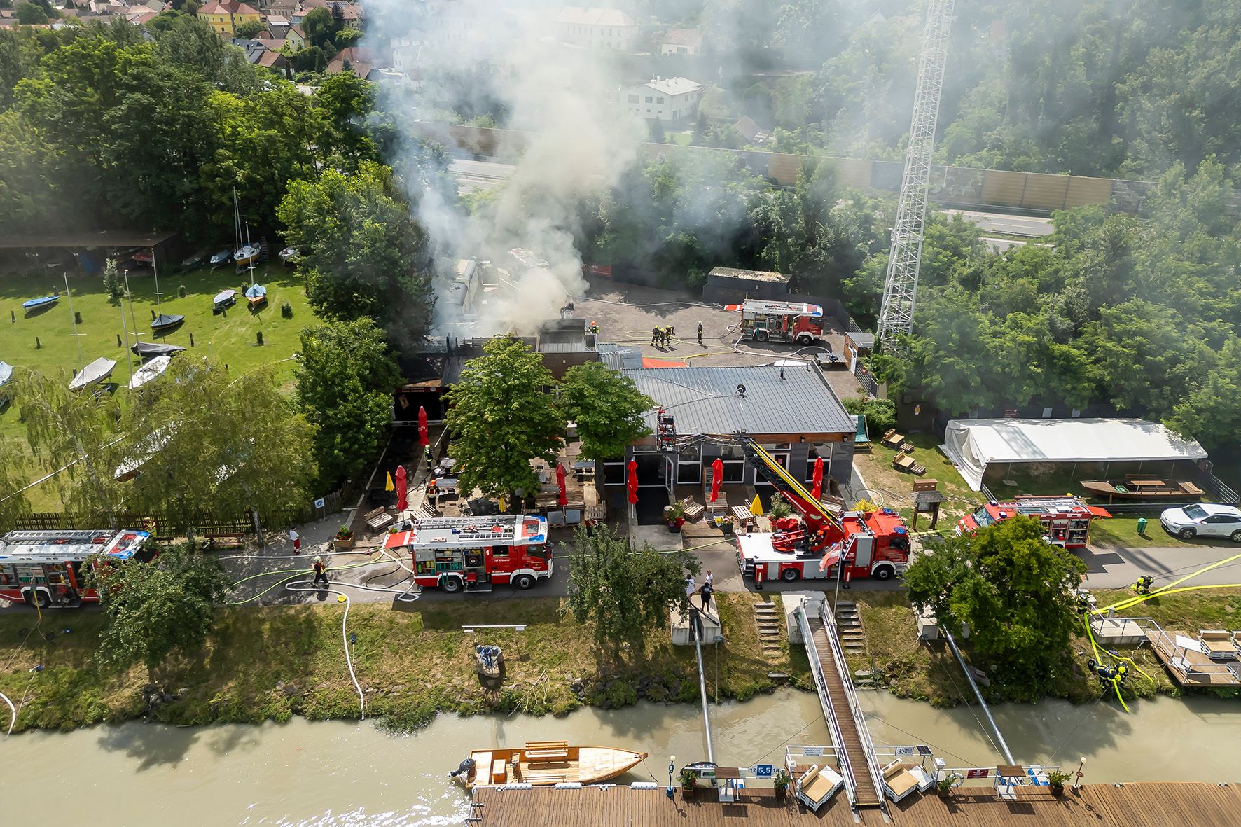 Ausflugslokal in Hollenburg bei Brand schwer beschädigt