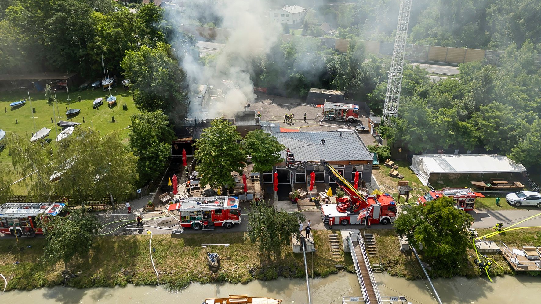 Ausflugslokal in Hollenburg bei Brand schwer beschädigt