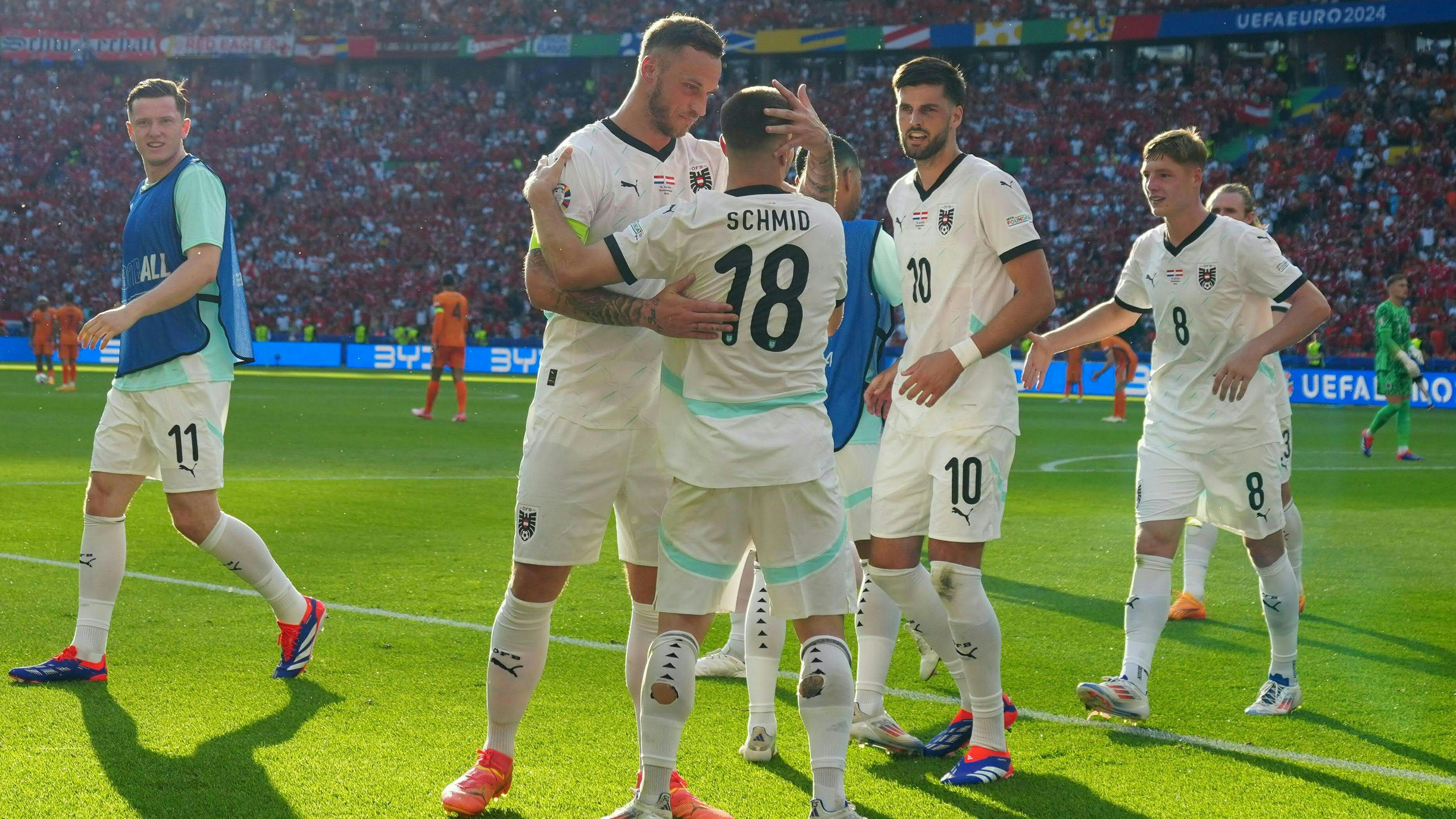 Marko Arnautovic und seine Kollegen beförderten Österreich ins Halbfinale.