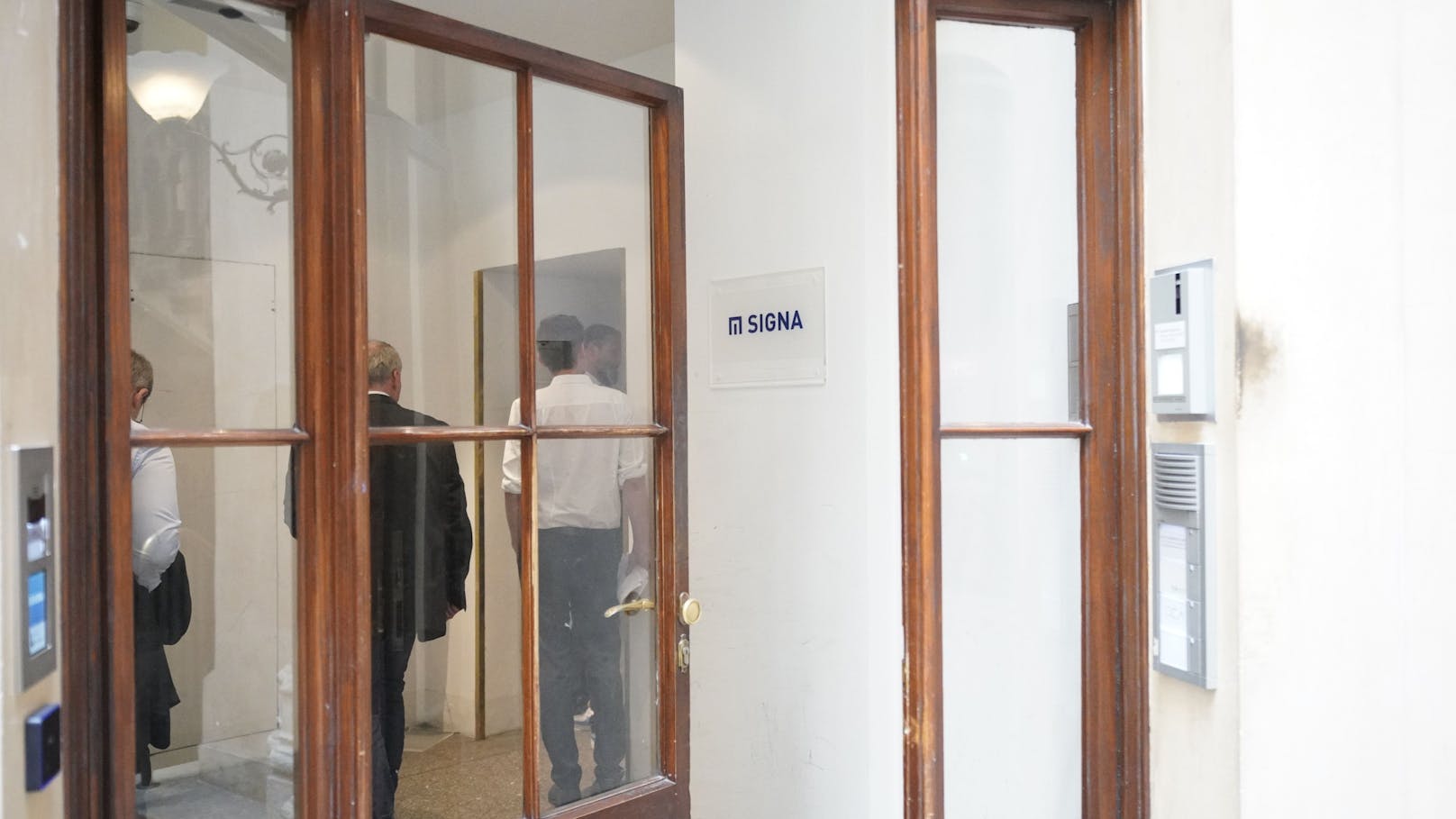 Auch in Signa-Büros in der Wiener City fand am Vormittag des 25. Juni 2024 eine Razzia statt.