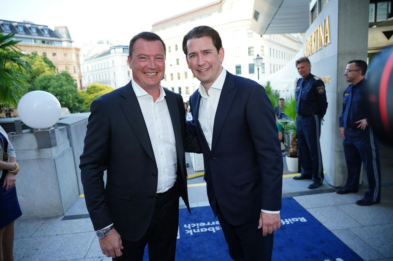 Markus Friesacher mit Sebastian Kurz