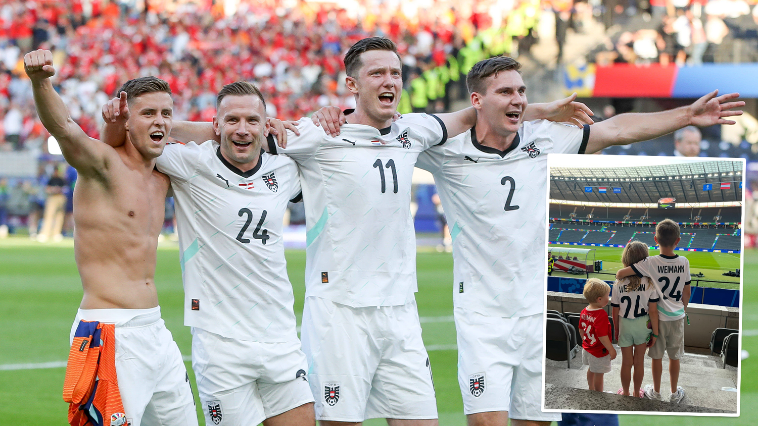 Andreas Weimann (2. v. l.) feierte mit seinen Teamkollegen.