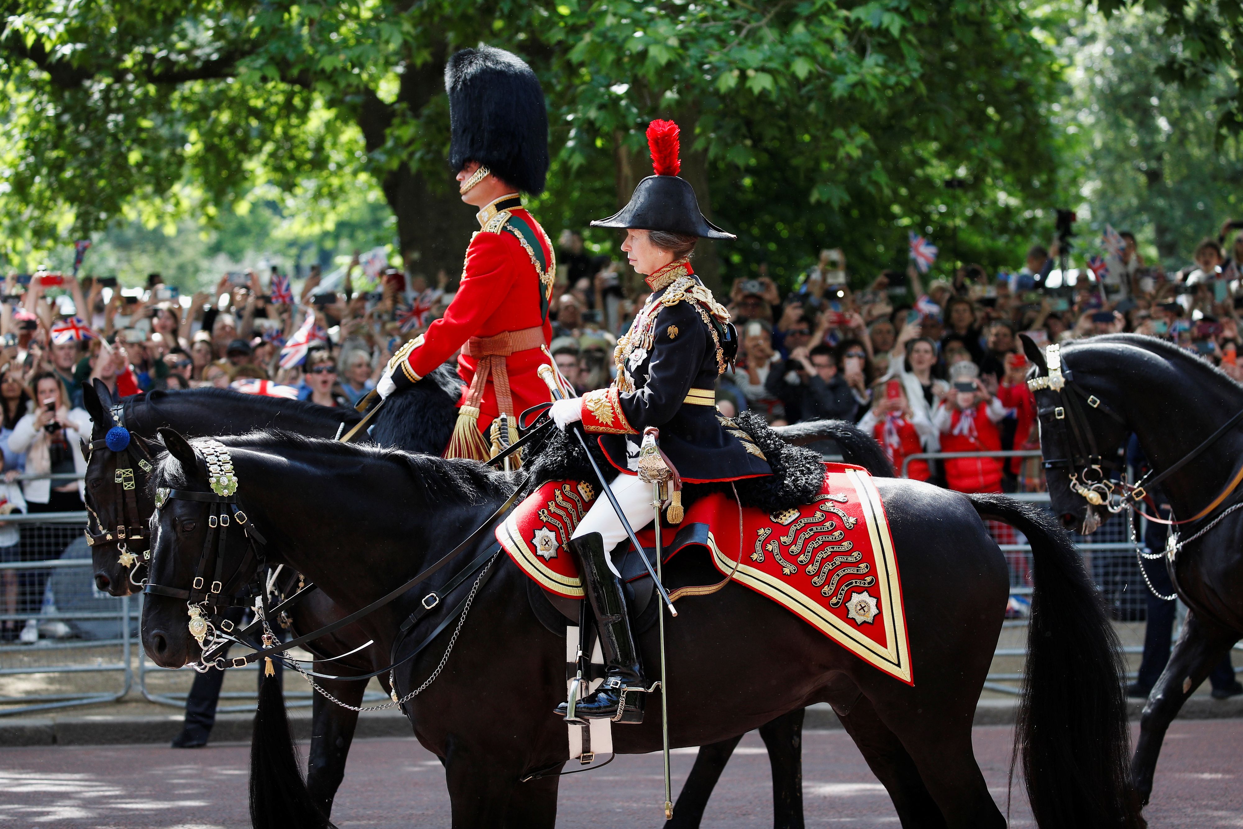 Prinzessin Anne, hier bei einer Parade, gilt als Pferdenärrin. Ihr Hobby wurde ihr nun zum Verhängnis. 