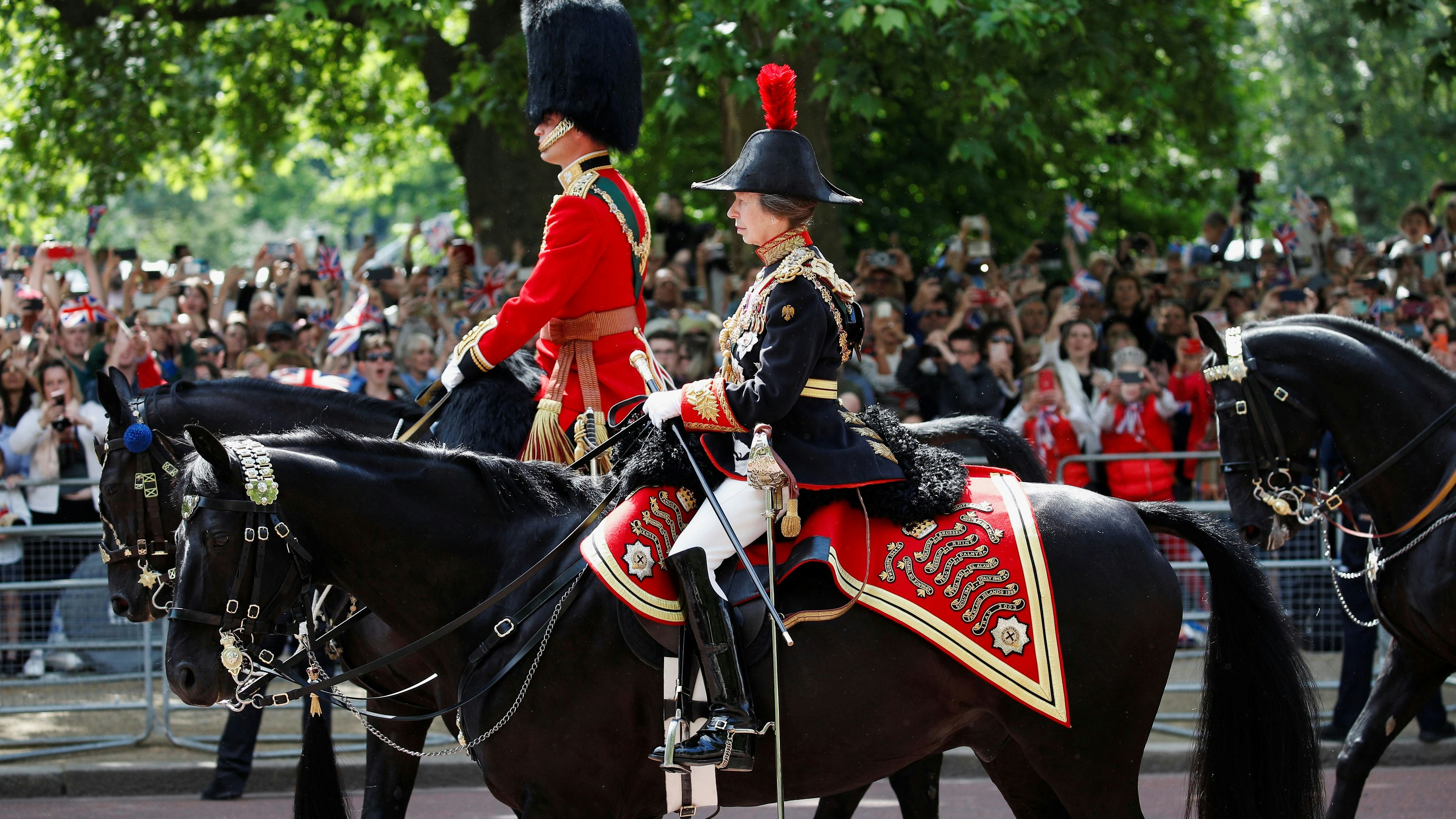 Prinzessin Anne, hier bei einer Parade, gilt als Pferdenärrin. Ihr Hobby wurde ihr nun zum Verhängnis. 