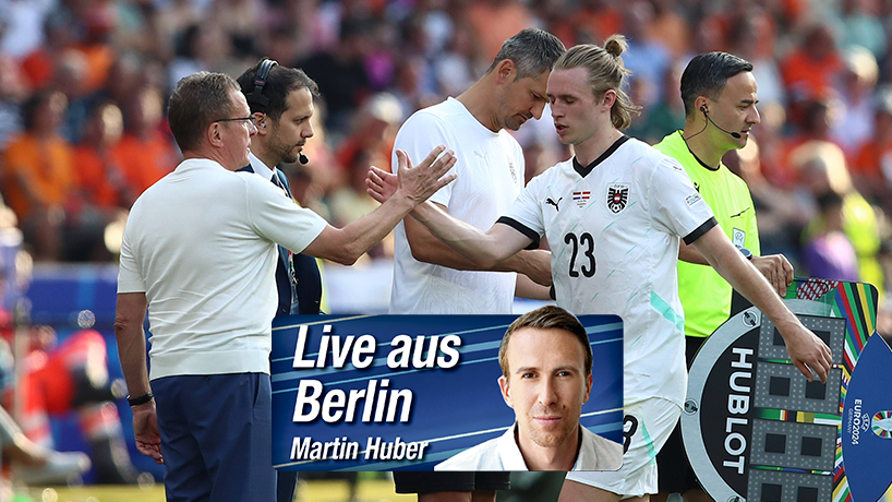 ÖFB-Teamchef Ralf Rangnick und Flügelflitzer Patrick Wimmer