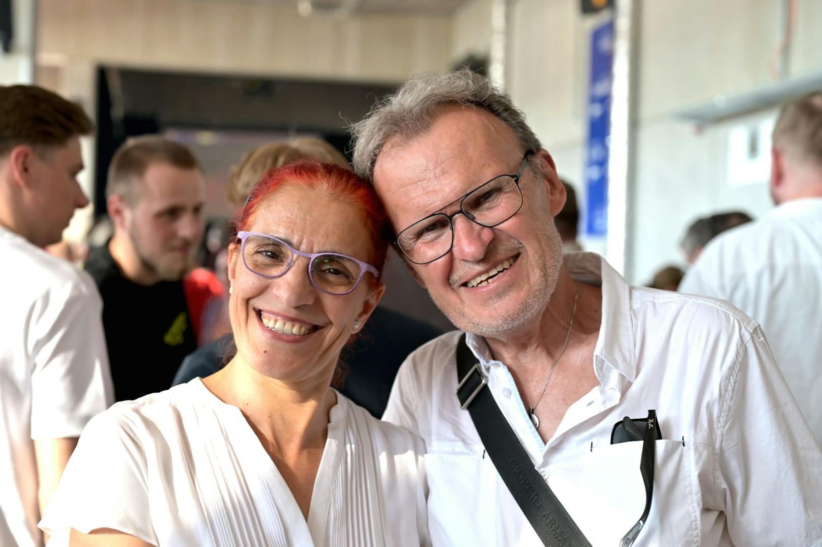 Heinrich Lindner, Vater Teamtormann Heinz Lindner mit Frau Areege