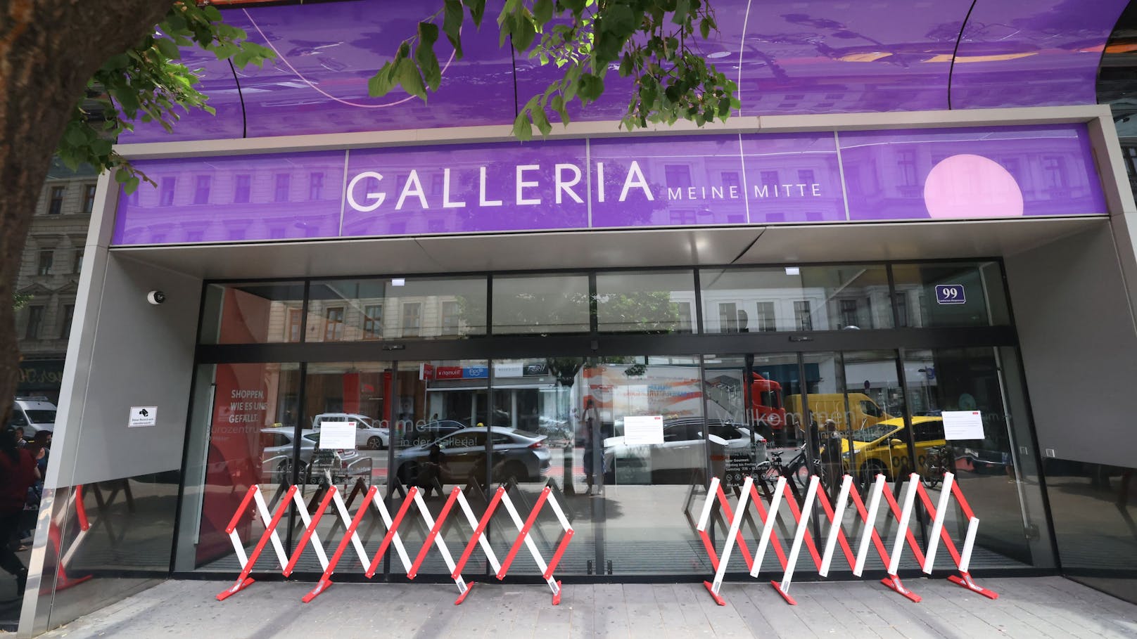 Die Galleria Landstraße blieb am Freitag geschlossen.