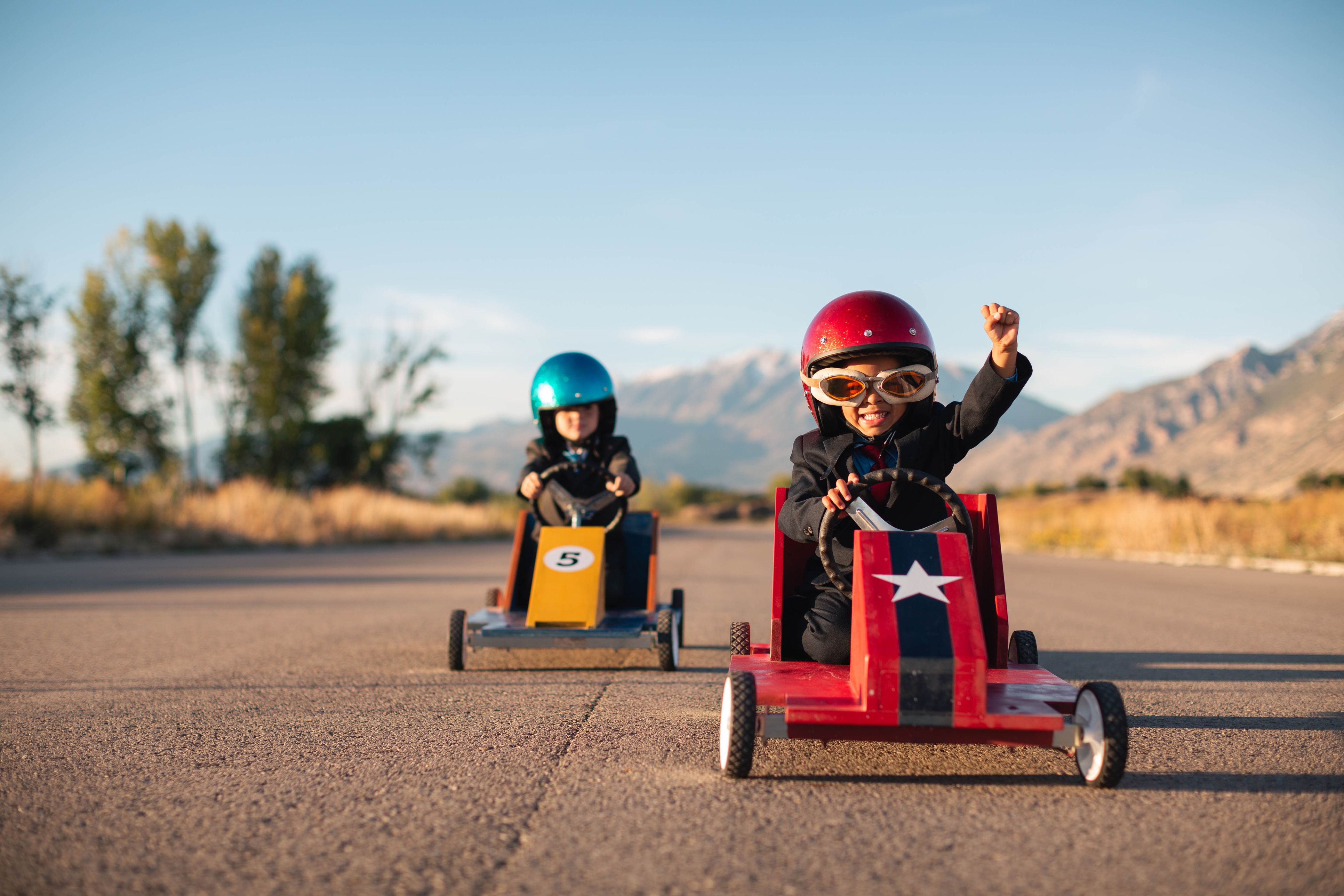 Früh übt sich, wer später mal richtig Gas geben will