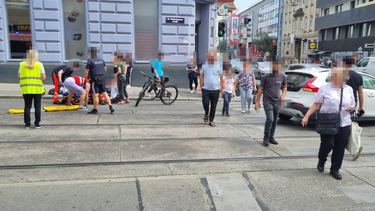 Schlimmer Unfall am Donnerstag in Wien-Ottakring.