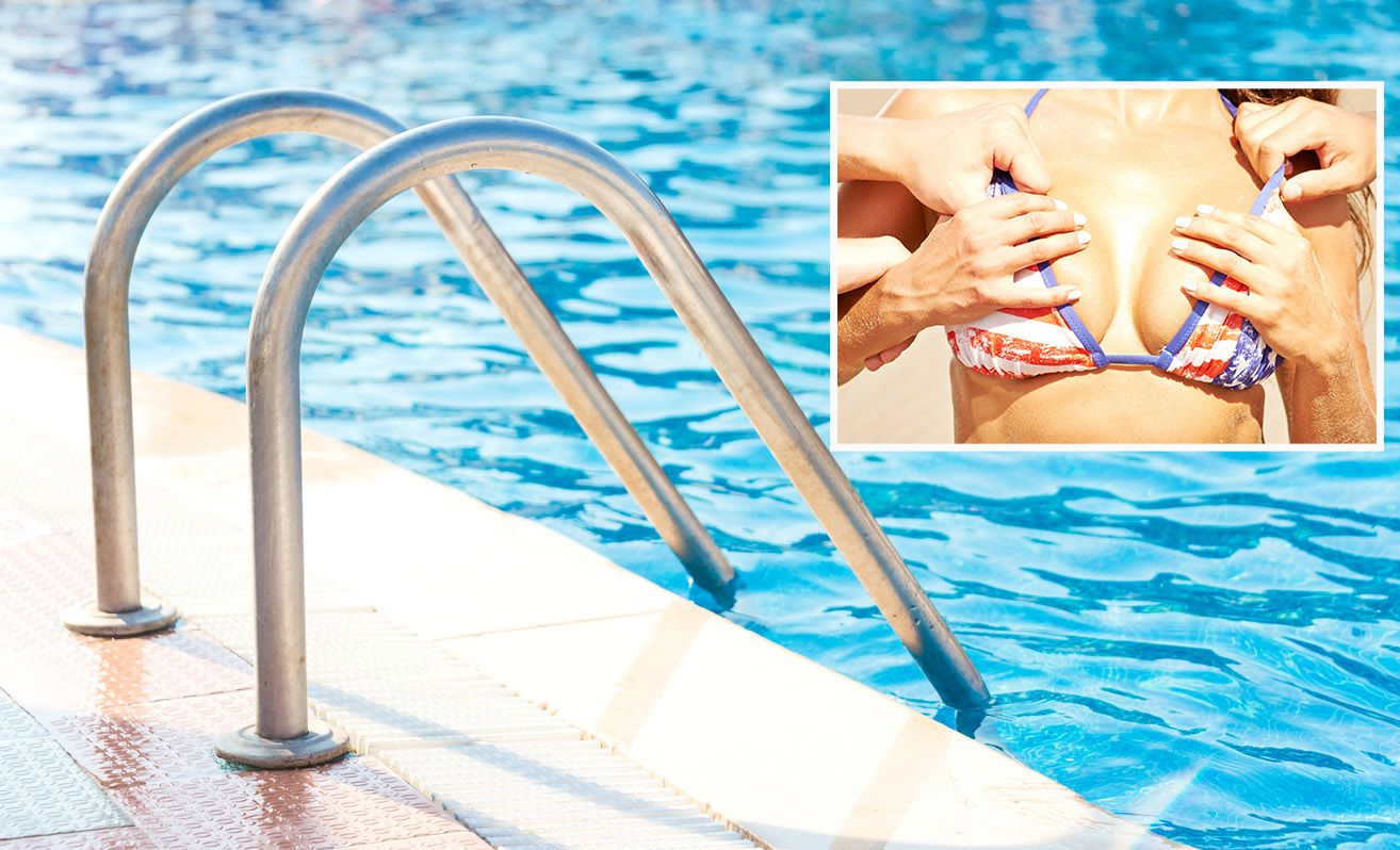 Der Mann wollte der schlafenden Frau das Bikini-Oberteil herunterreißen (Symbolbilder).