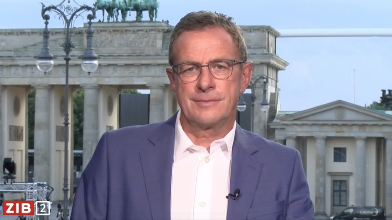 ÖFB-Teamchef Ralf Rangnick am späten Donnerstagabend in der ORF-"ZIB2".