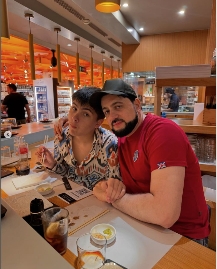 Yusif Eyvanzov mit Tiago - dem Sohn von Anna Netrebko 