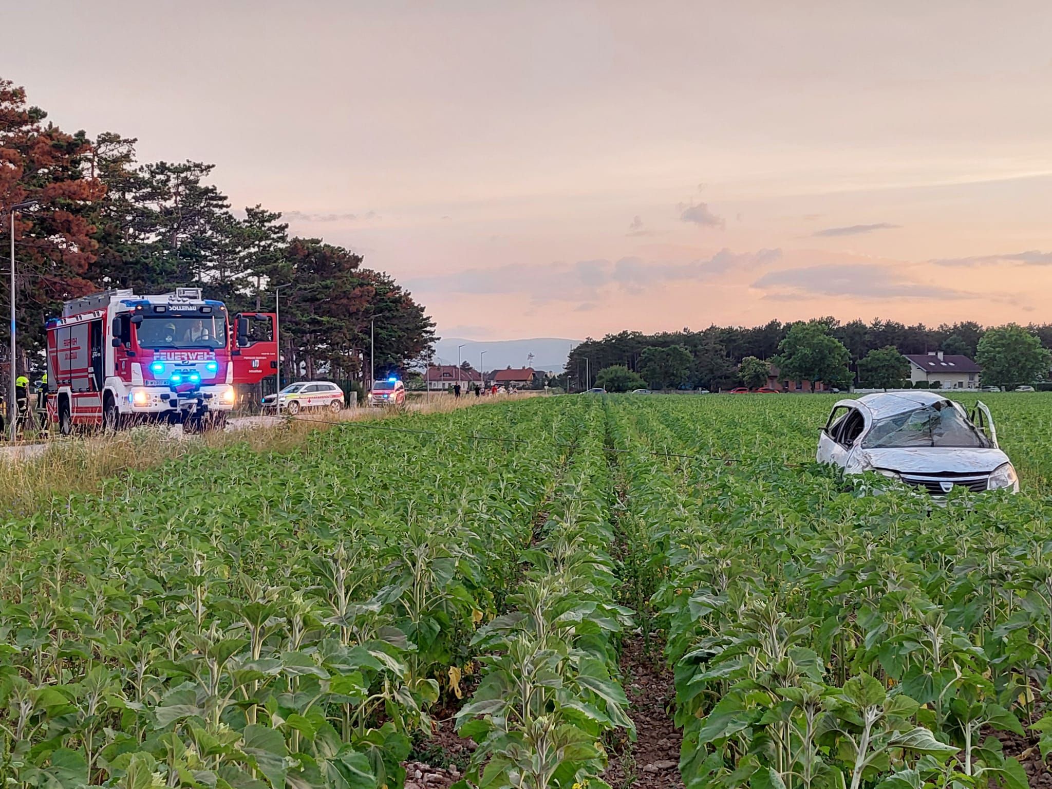 Zwei Feuerwehren rückten zu dem schweren Unfall aus. 