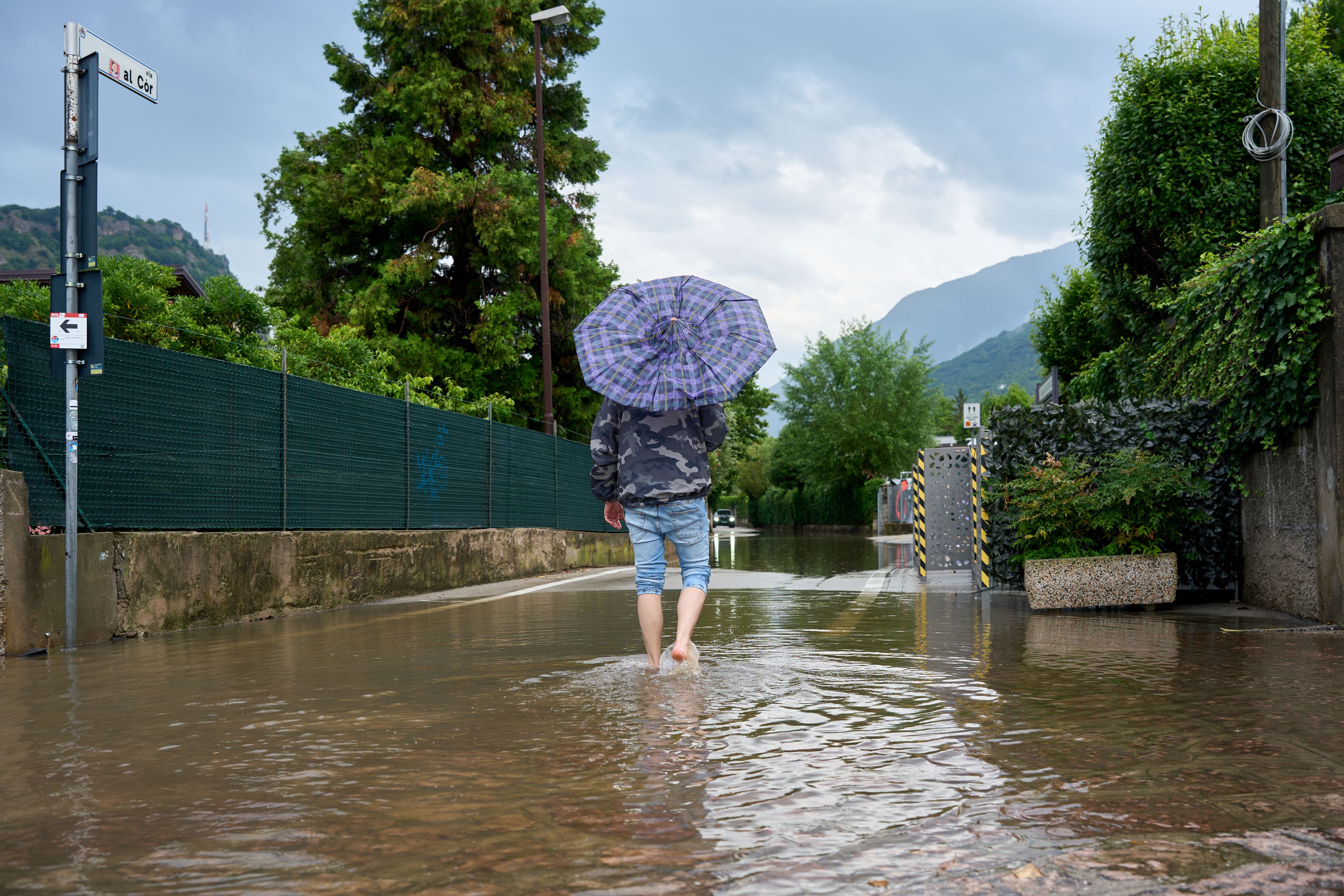 Rund um den Gardasee haben die zuletzt starken Regenfälle für Überschwemmungen gesorgt.