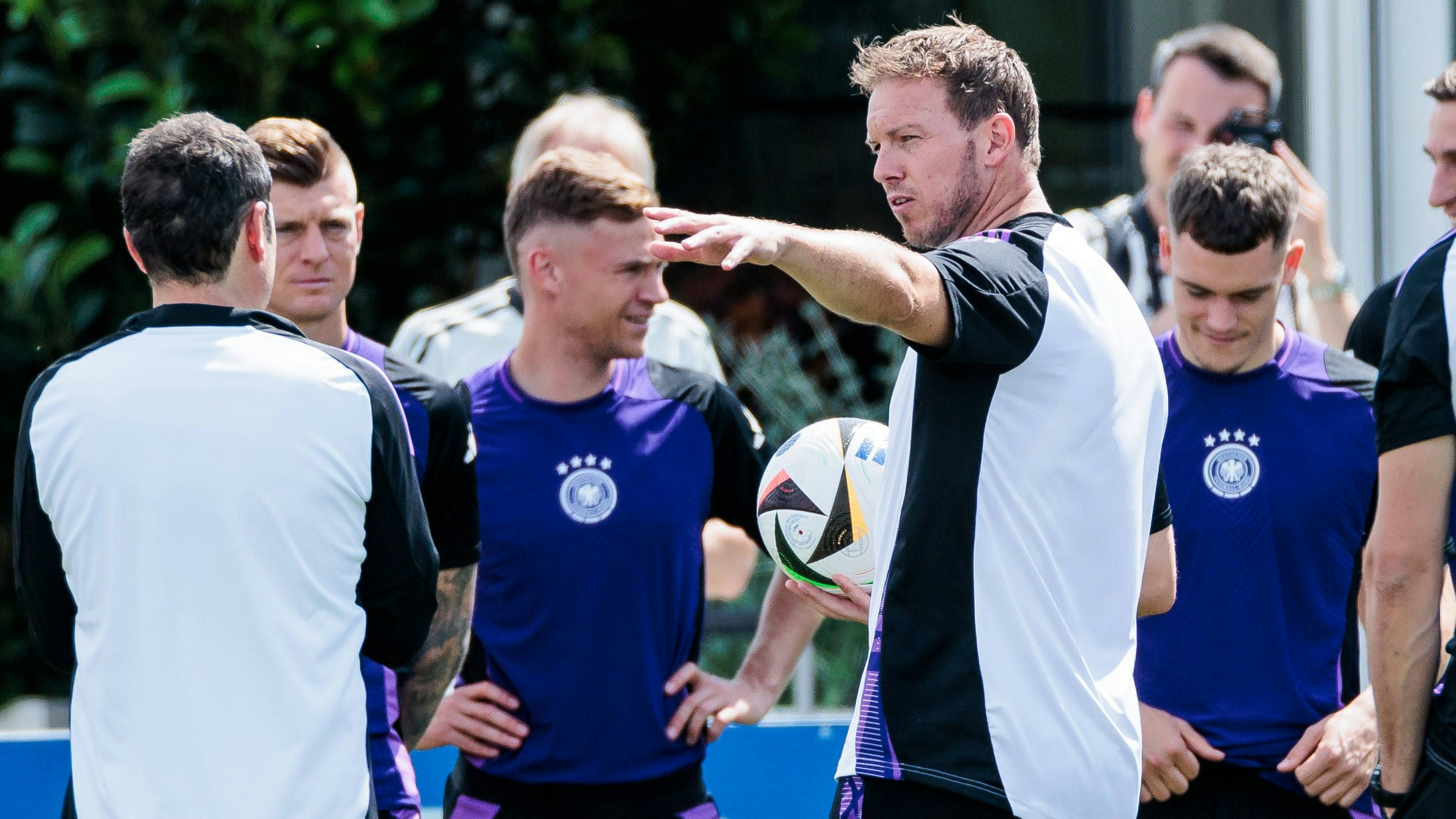Deutschlands Fußball-Nationalteam trainiert in Herzogenaurach. 