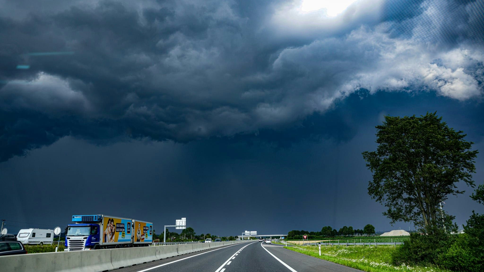 Die Gewitterzelle bei St. Pölten (NÖ)