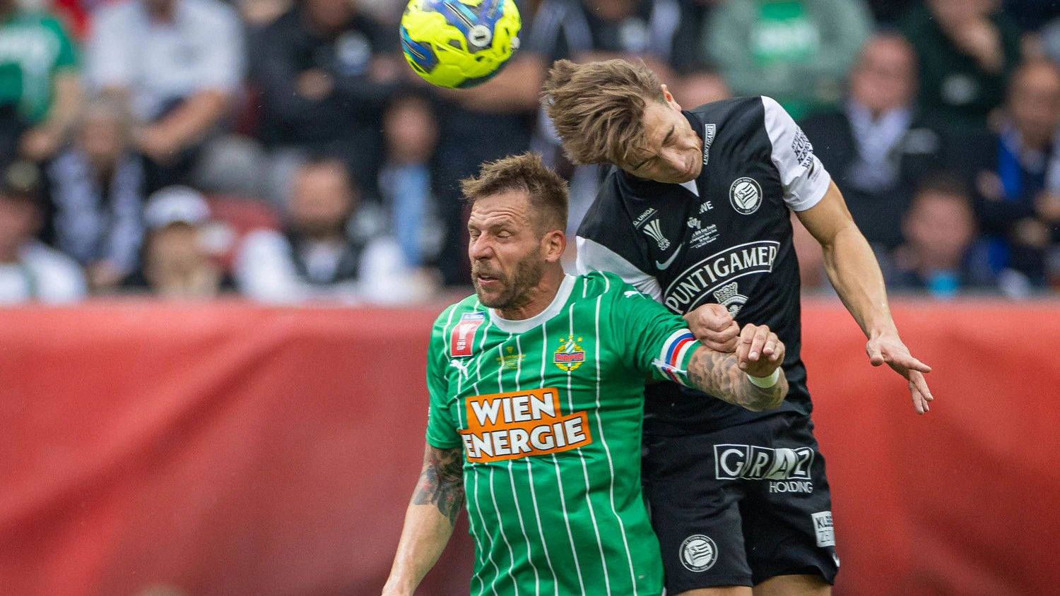 Rapid (hier Guido Burgstaller) trifft in der ersten Bundesliga-Runde auf Sturm Graz. 
