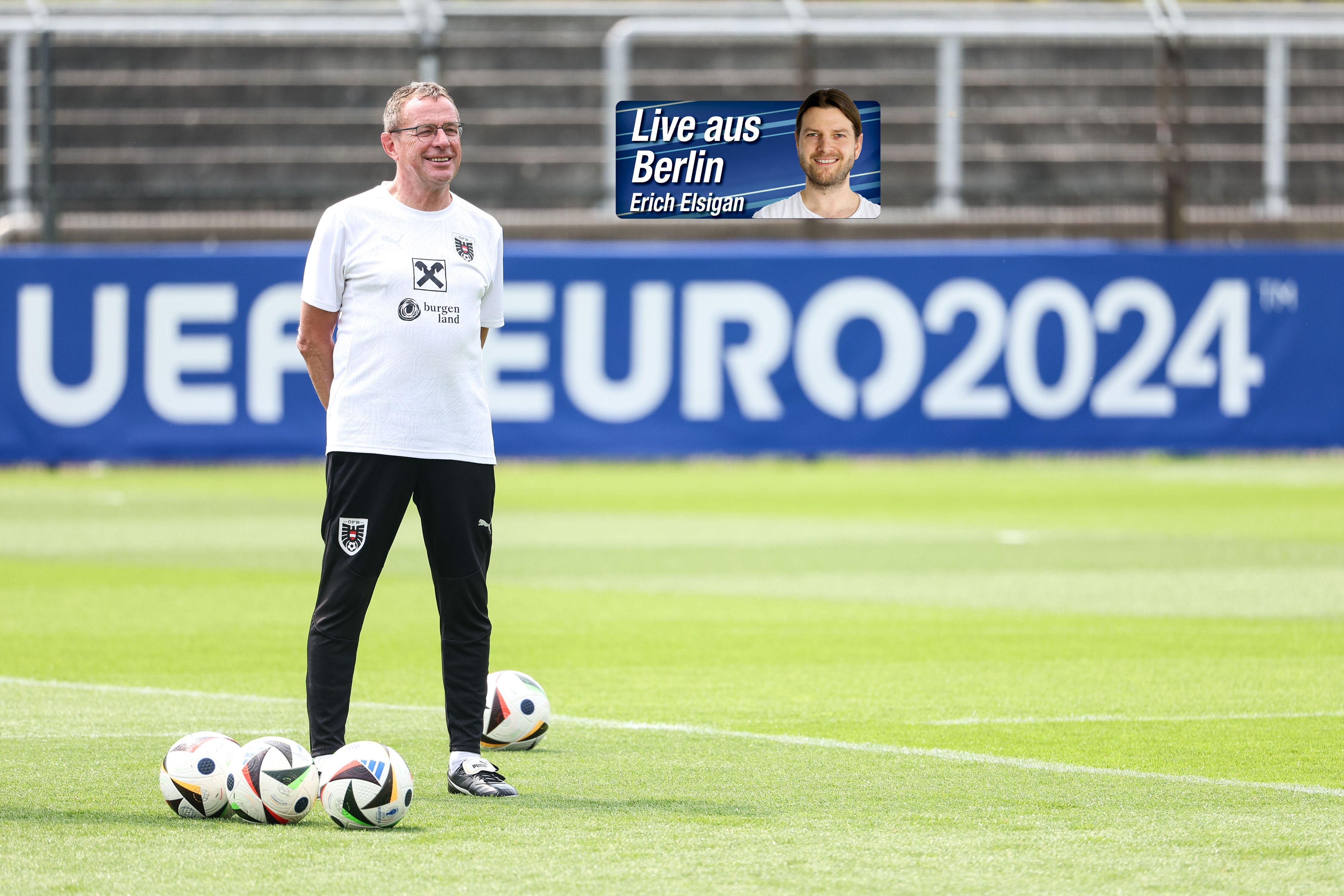 Teamchef Ralf Rangnick feiert im Kreise der Mannschaft seinen 66. Geburtstag. 