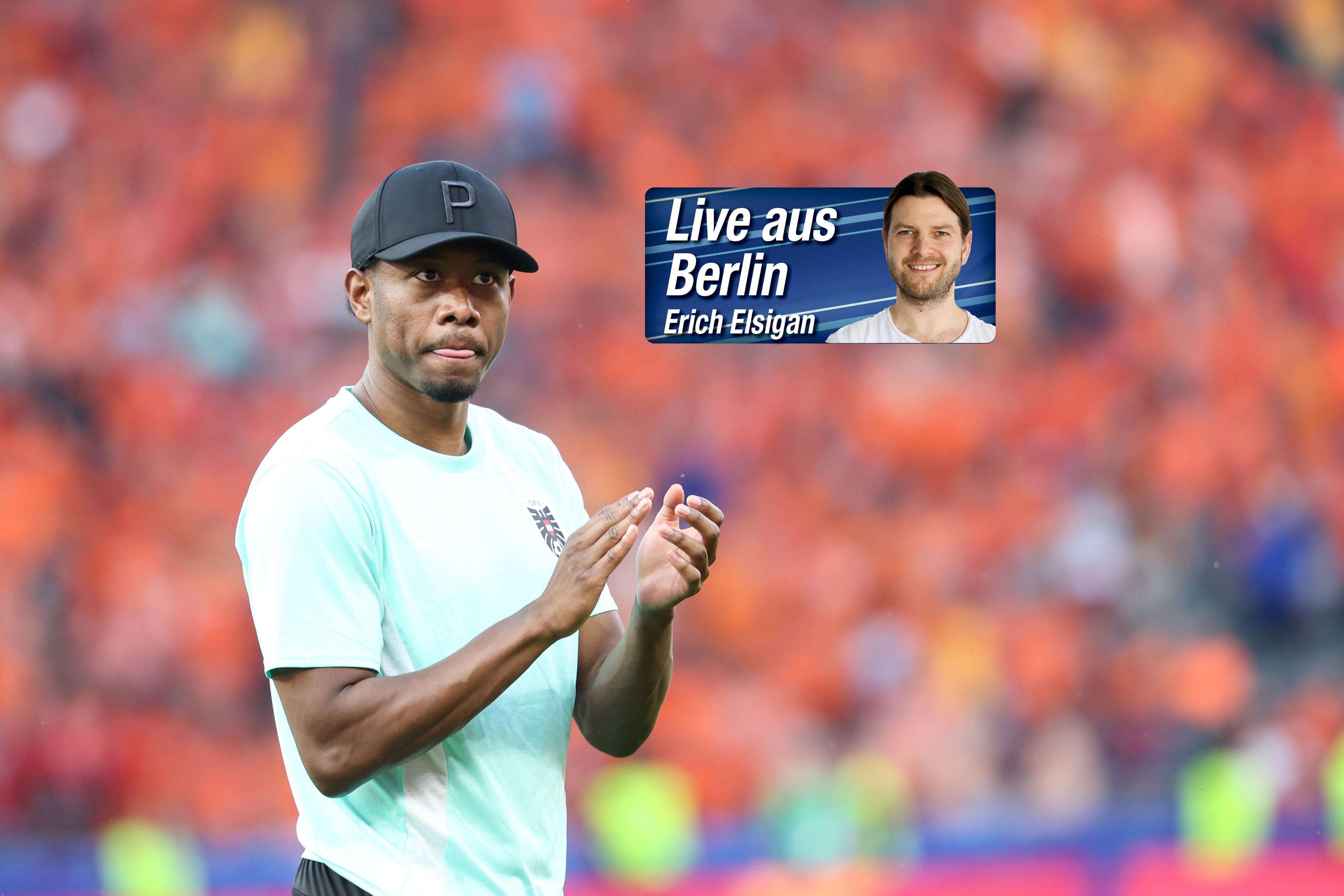 David Alaba fiebert mit dem ÖFB-Team mit.