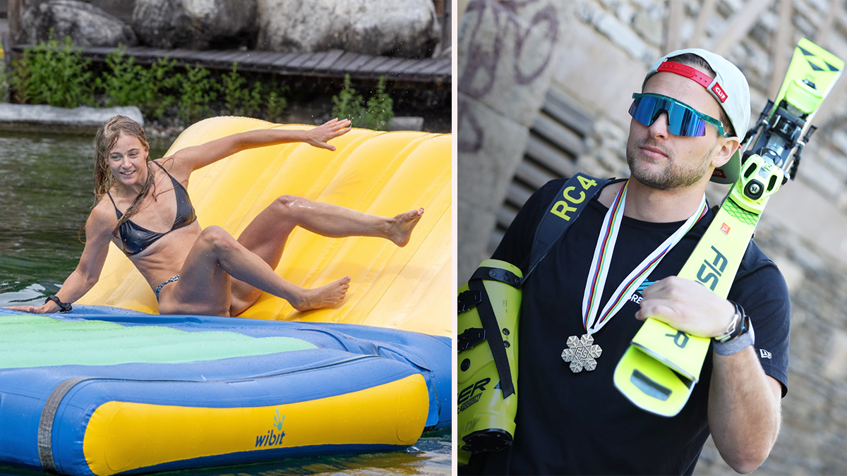Christina Födermayr und AJ Ginnis turtelten am Strand in Griechenland. 