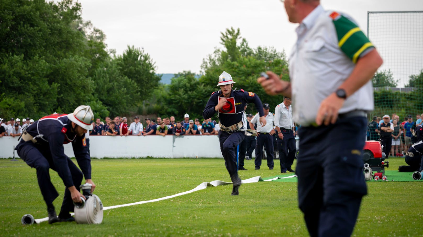 Tausende Feuerwehrmitglieder traten beim Bewerb in Leobersdorf fan