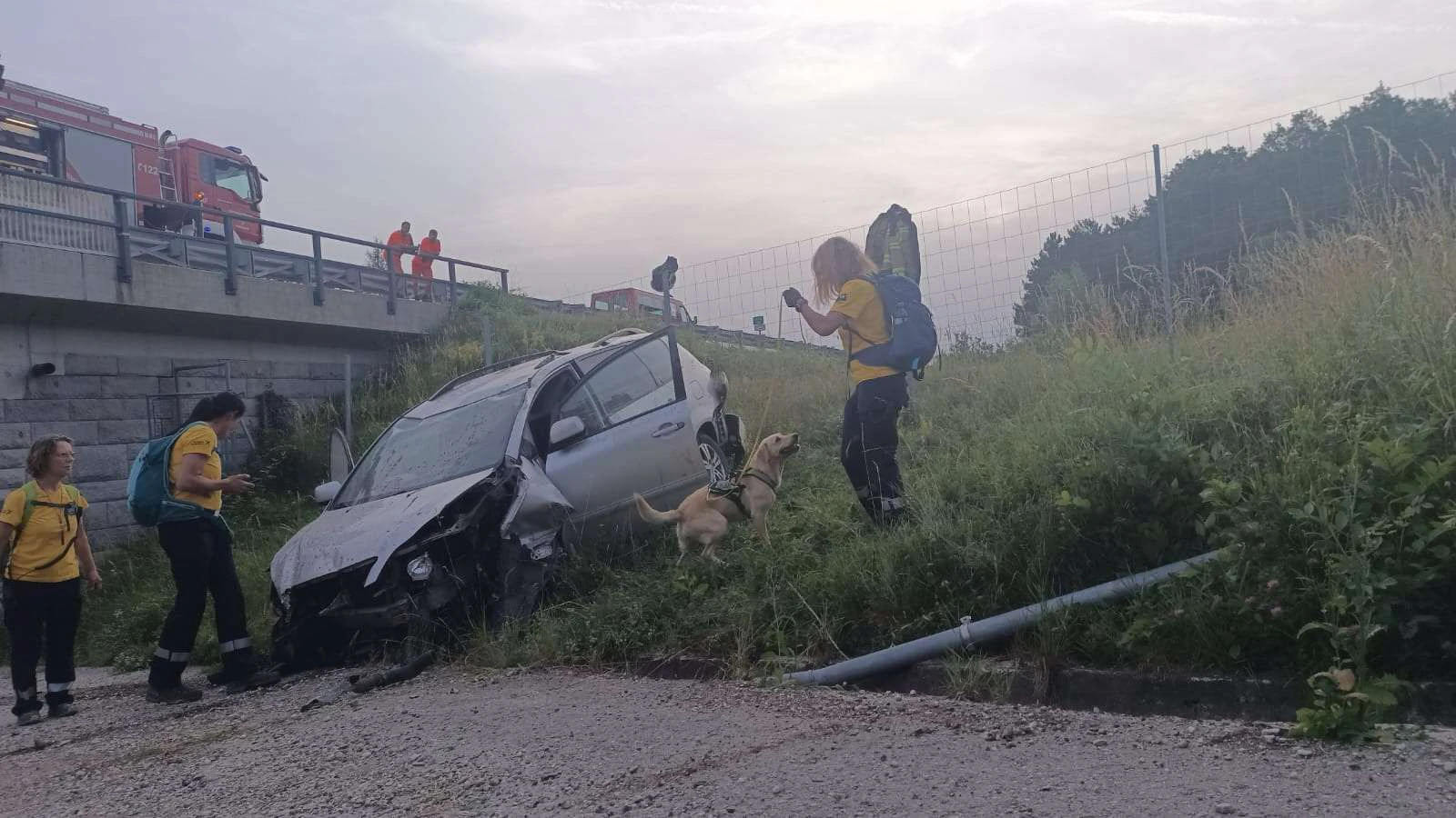 Rätselhaft: Eine Person wurde nach dem Unfall bei Purkersdorf nicht gefunden.