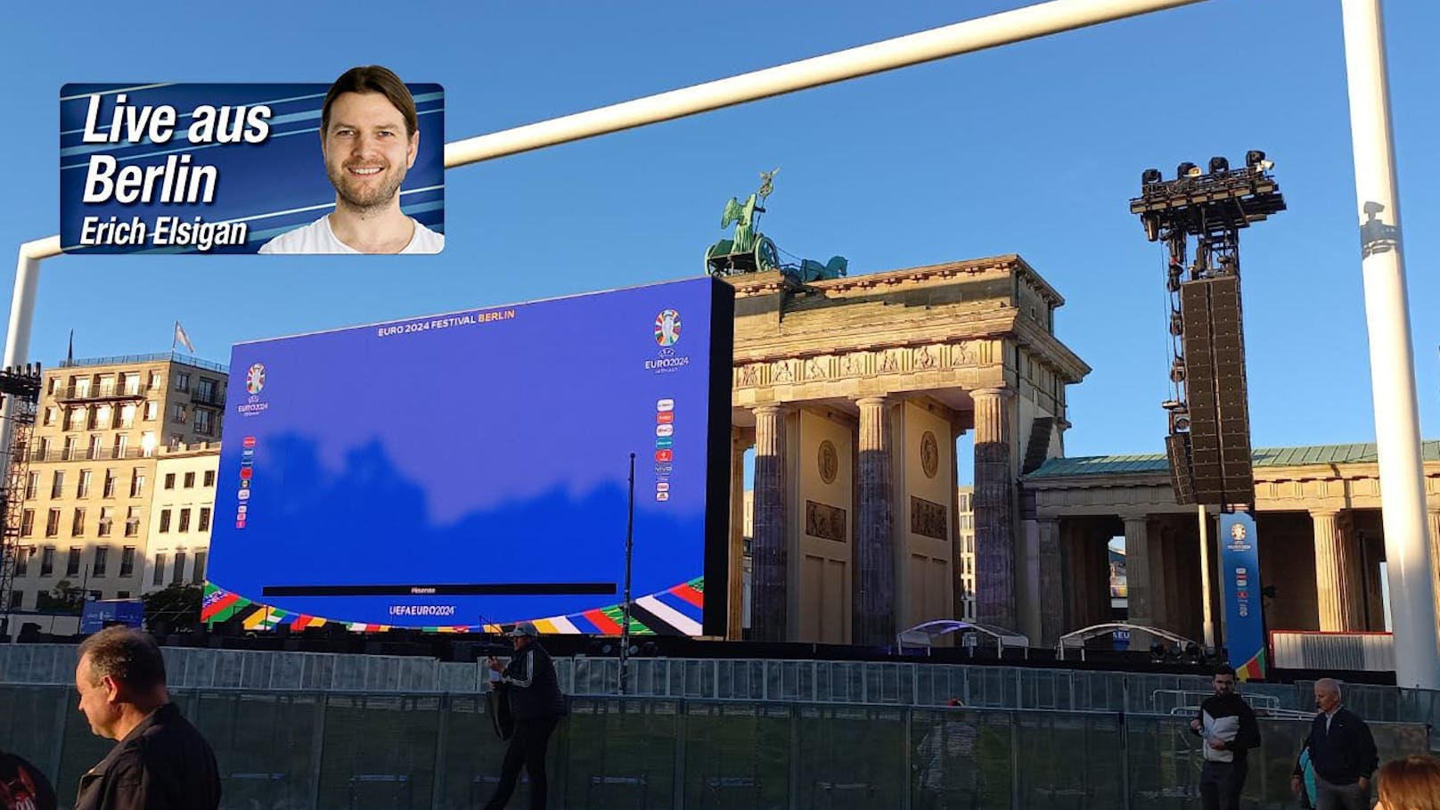 Berlin sperrt für Österreich-Match die Fanzone auf