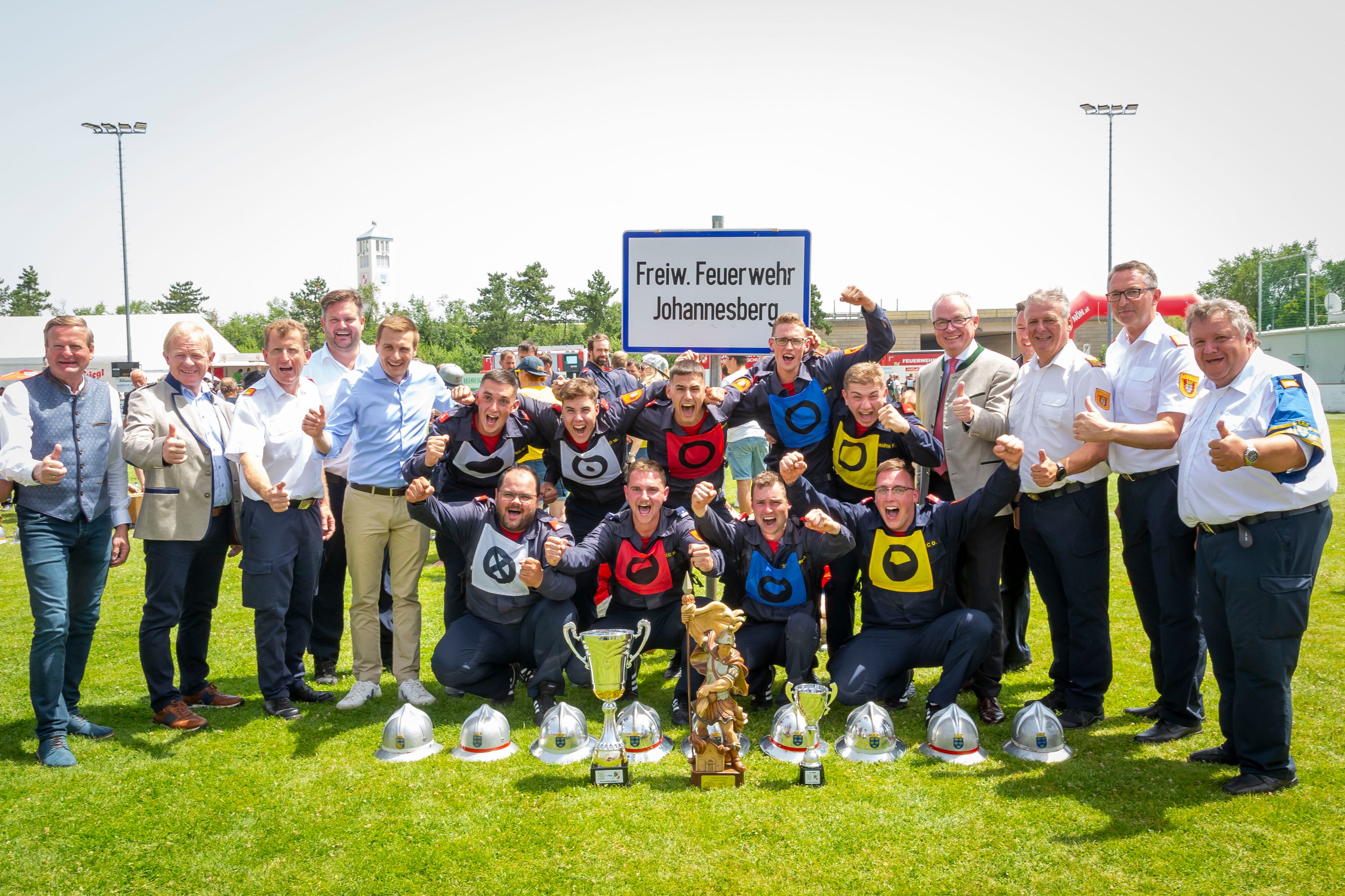 Die Freiwillige Feuerwehr Johannesberg konnte sich den Sieg in nur 29,71 Sekunden sichern