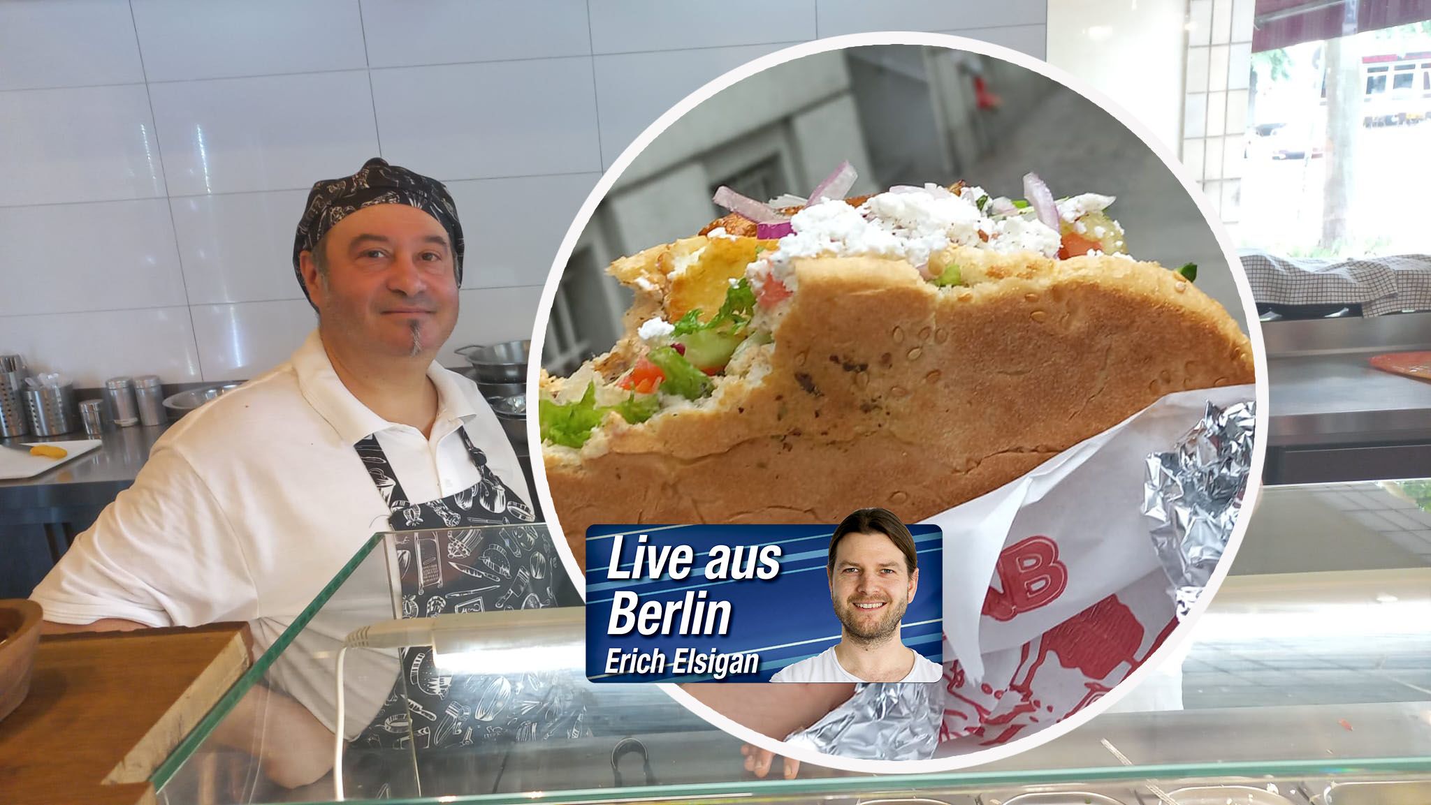 Herr Sabahattin betreibt in Berlin einen von 1.600 Döner-Läden.