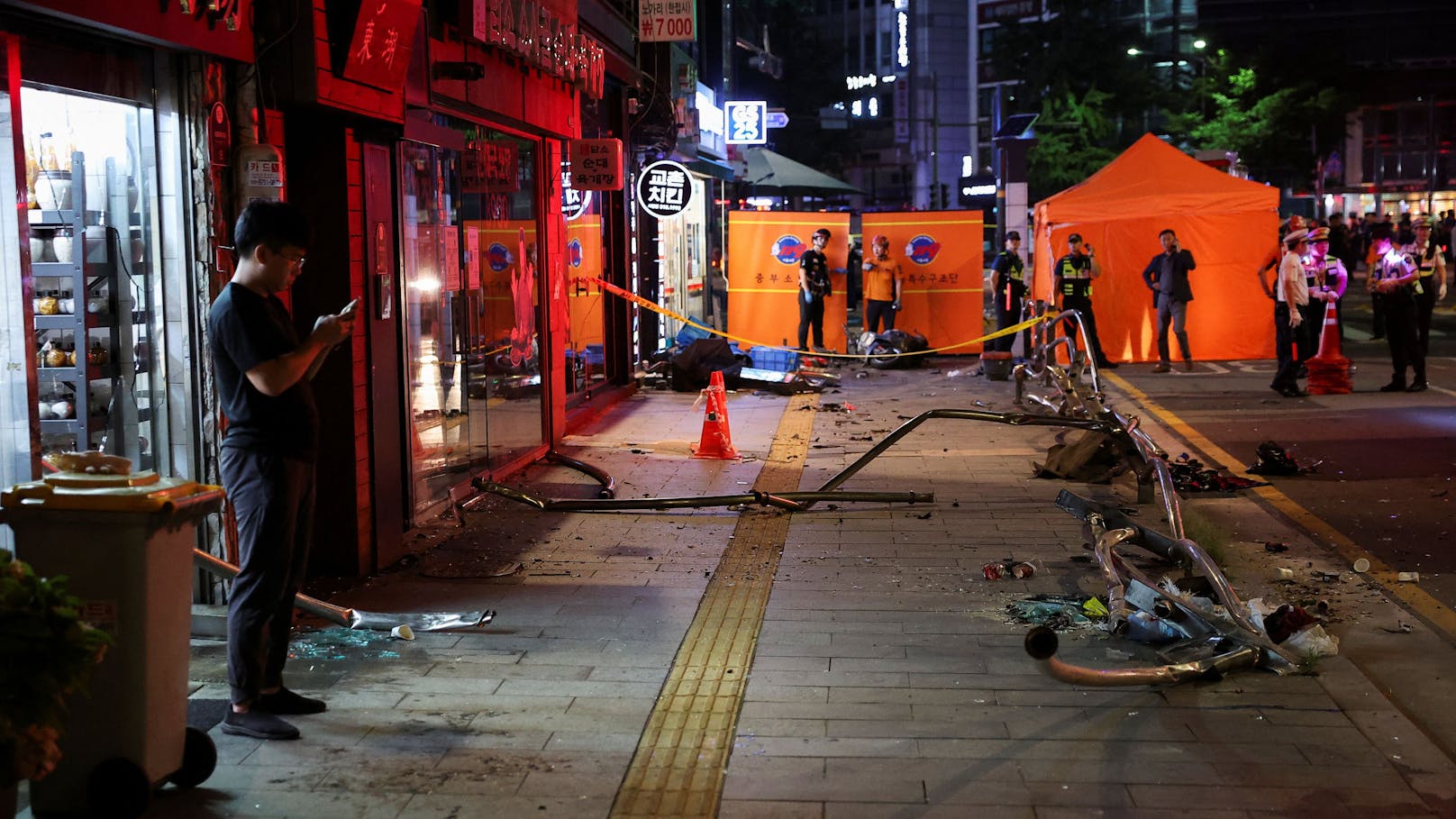 Neun Tote in Seoul – Autofahrer rast in Menschenmenge