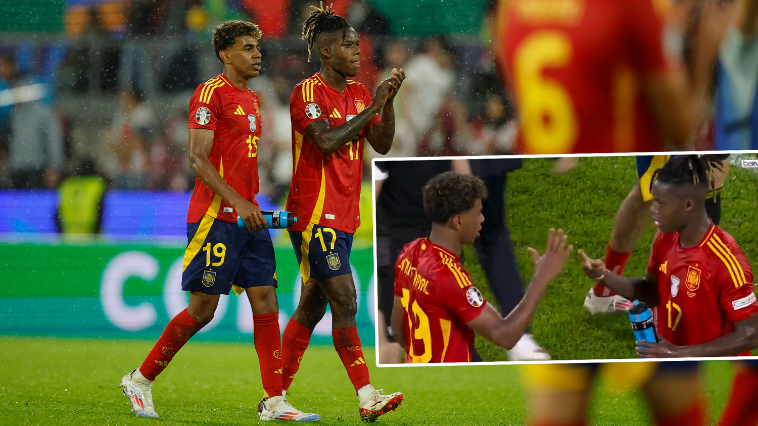 Die beiden Stars verstehen sich auf und neben den Platz sehr gut.