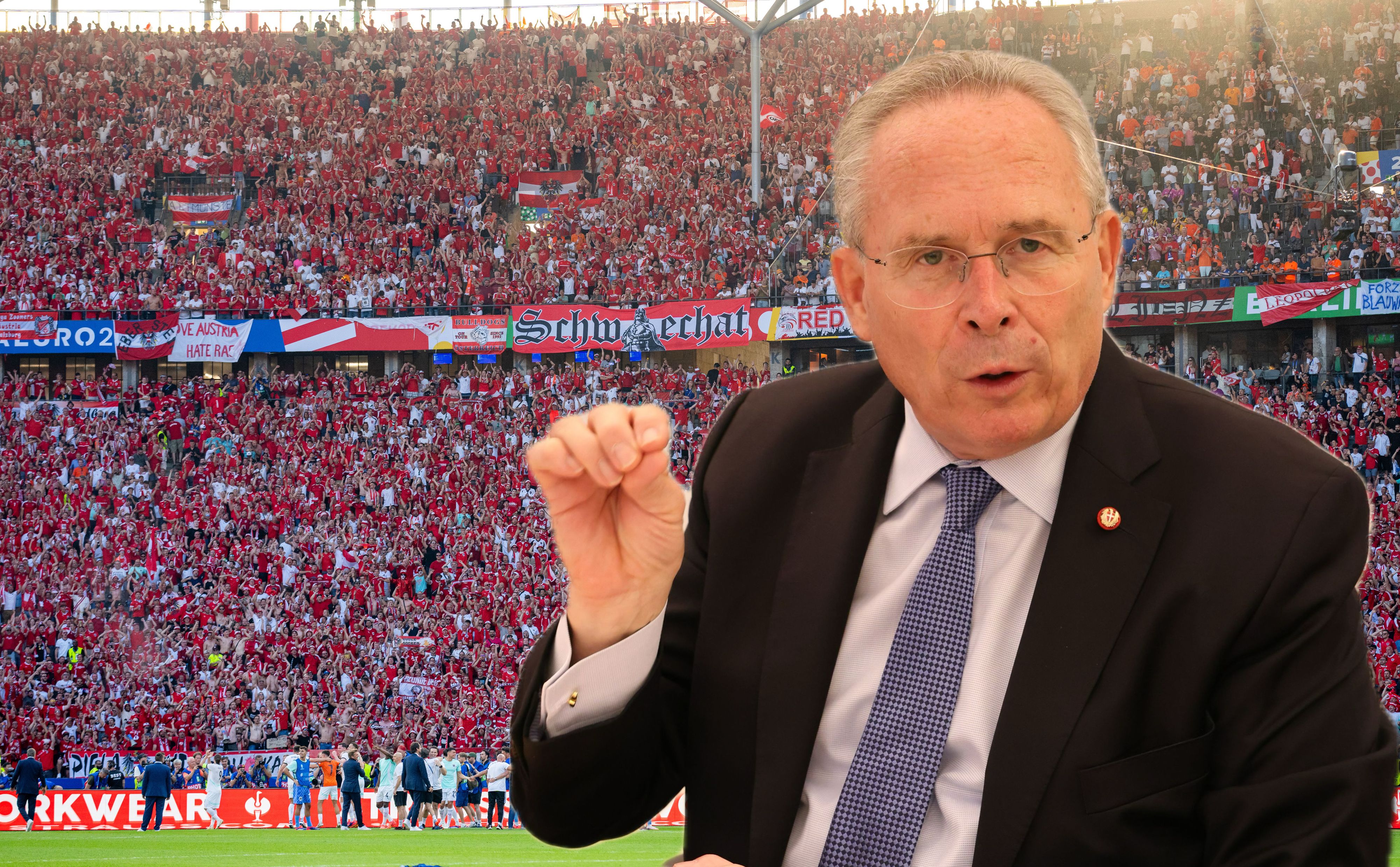 Karl Mahrer hält bei der EM zu Österreich