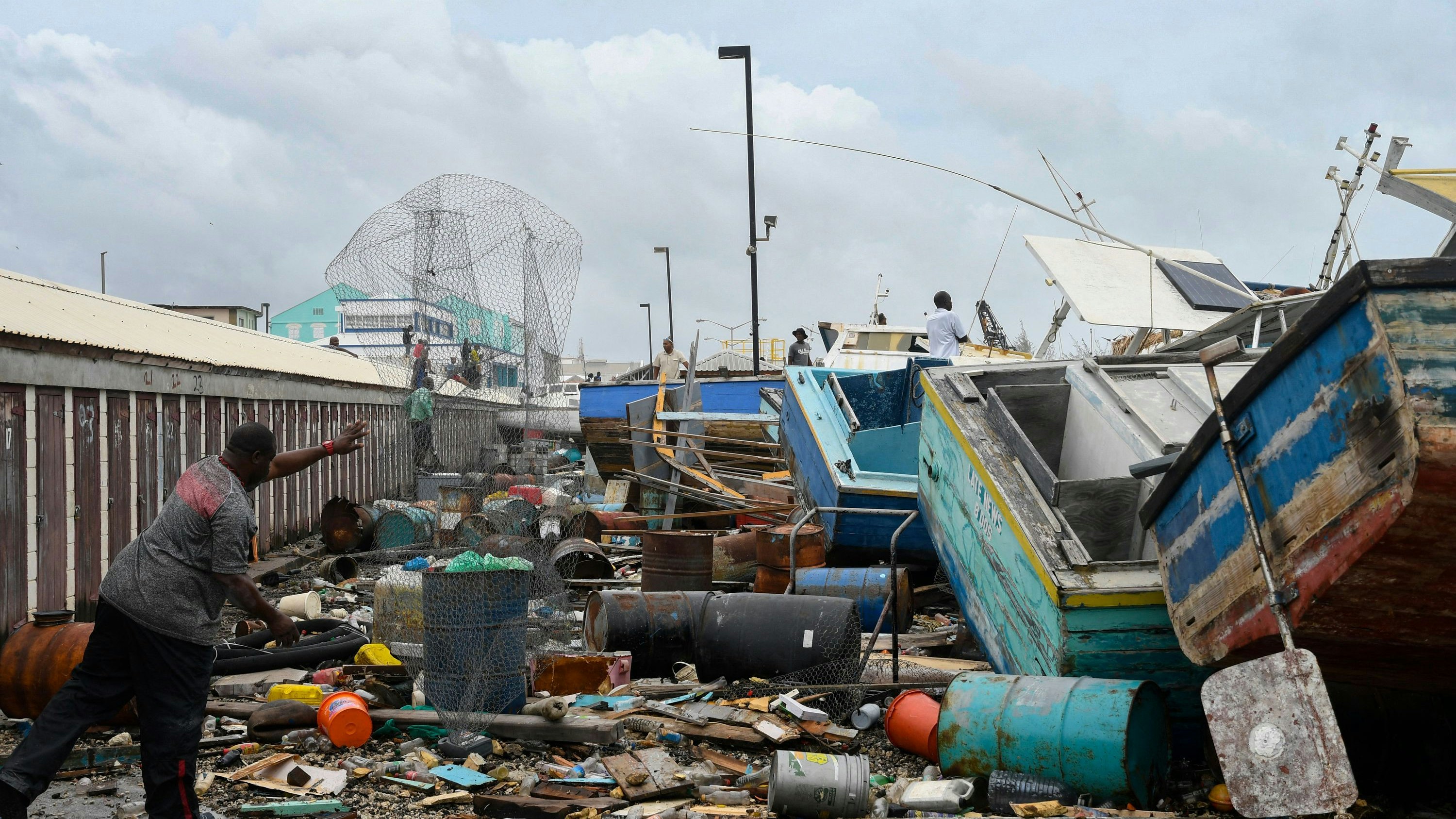 "Beryl" zerstörte in Bridgetown, Barbados, Dutzende Boote.