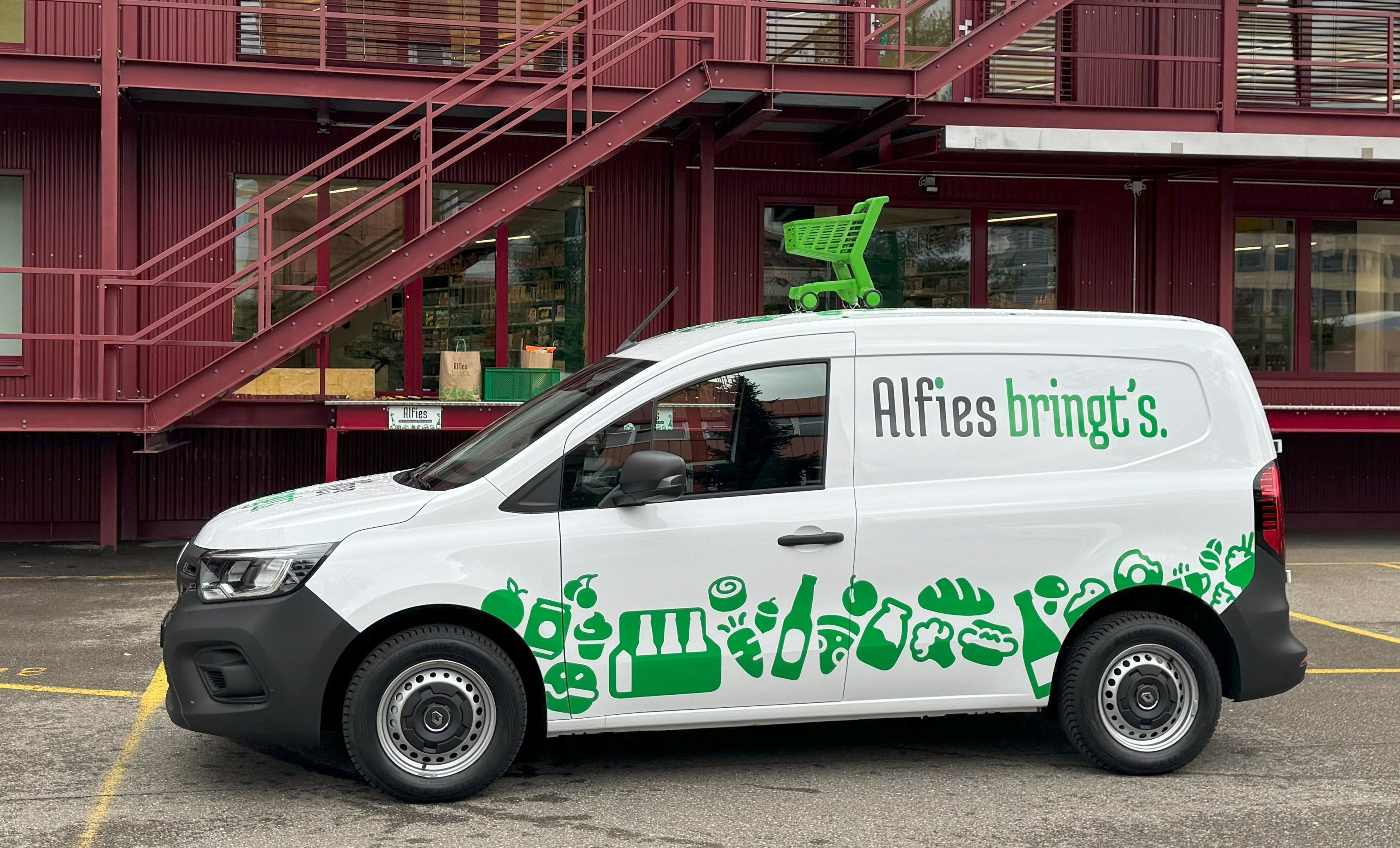 Die Alfies-Lieferautos sind seit Anfang 2024 auch im Zürcher Stadtgebiet zu sehen. 